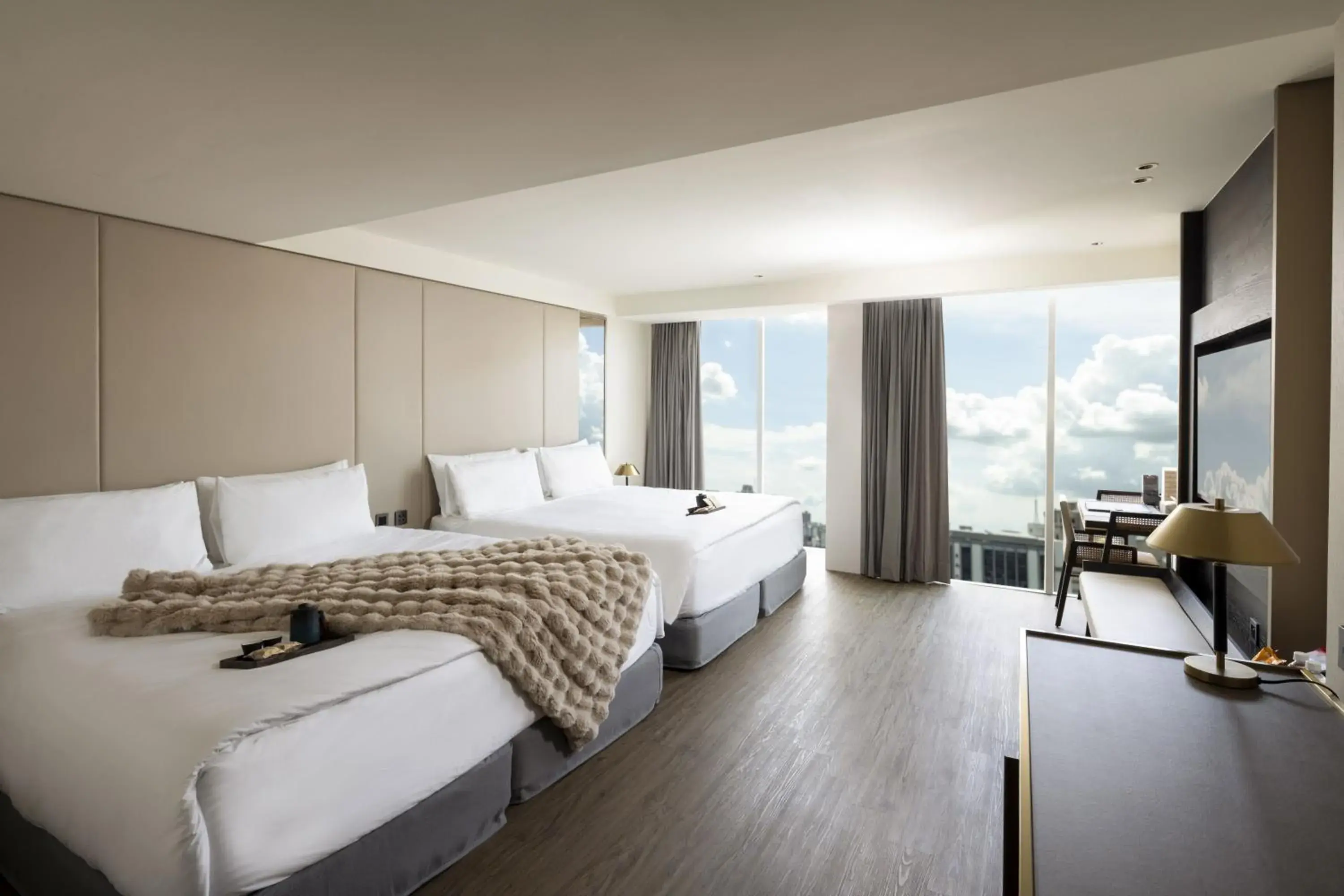 Bed in Voyage Kaohsiung By Cosmos Oasis Bed in Voyage Kaohsiung By Cosmos Oasis