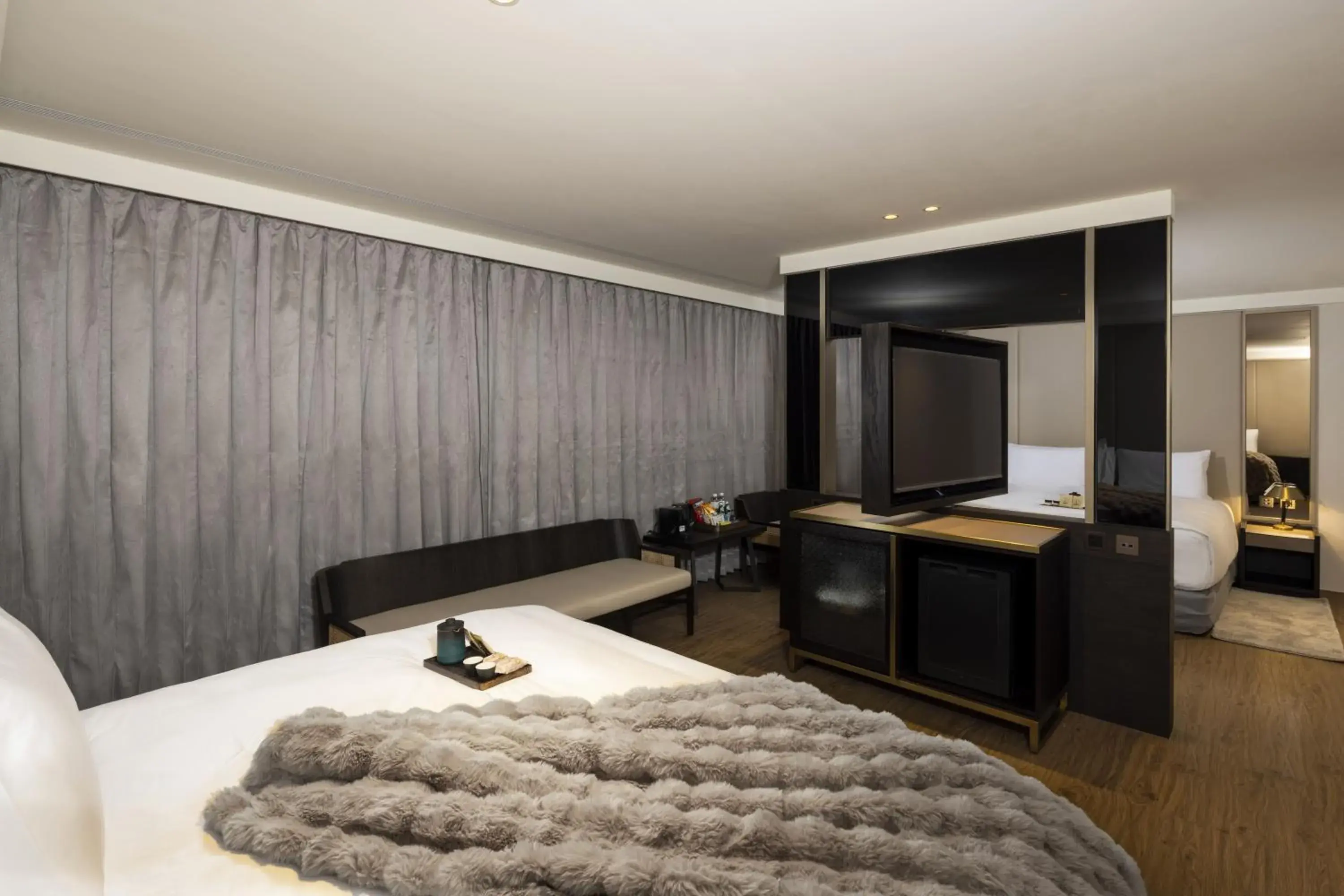 Bed in Voyage Kaohsiung By Cosmos Oasis Bed in Voyage Kaohsiung By Cosmos Oasis