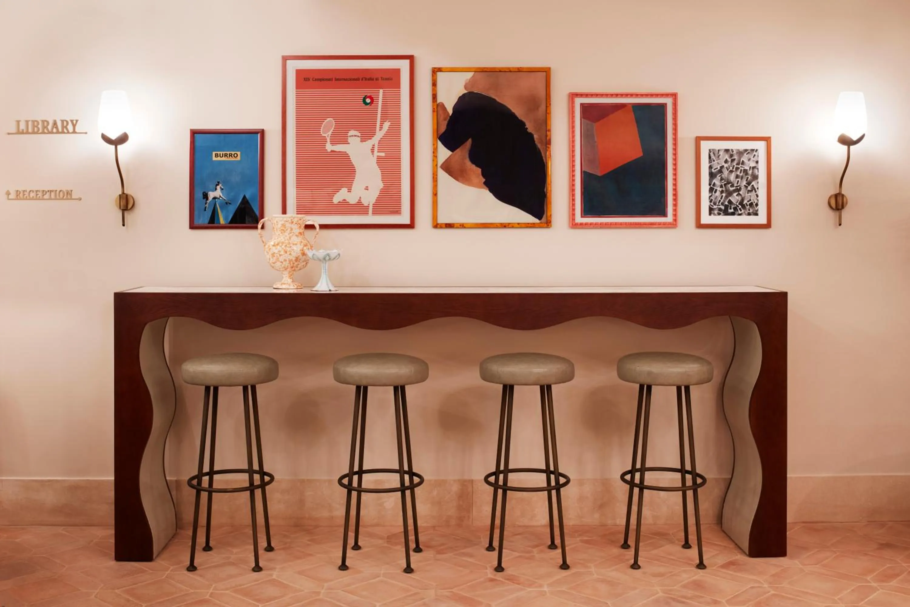 Decorative detail in The Hoxton, Florence