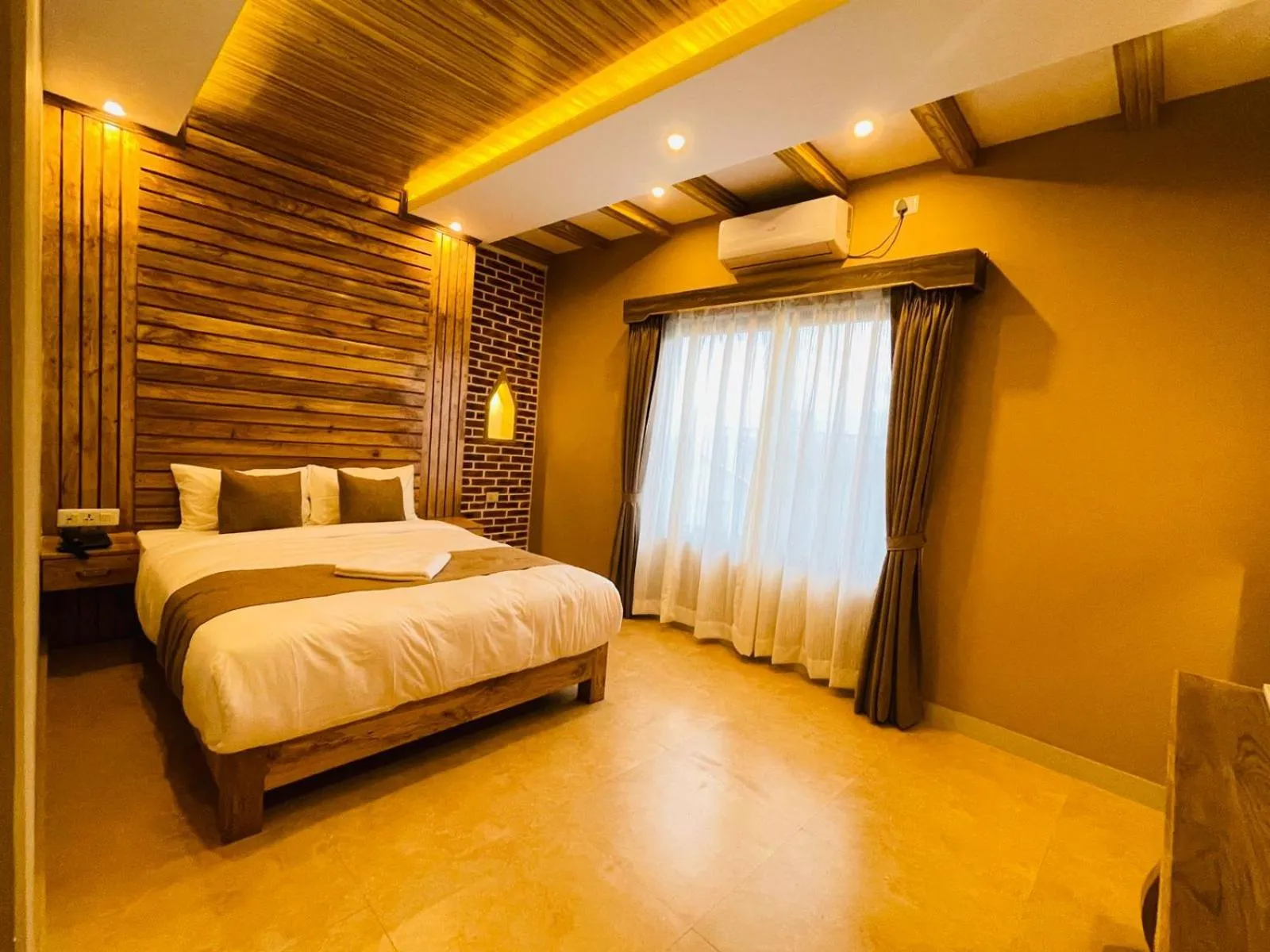 Bed in Hotel Matina Suites