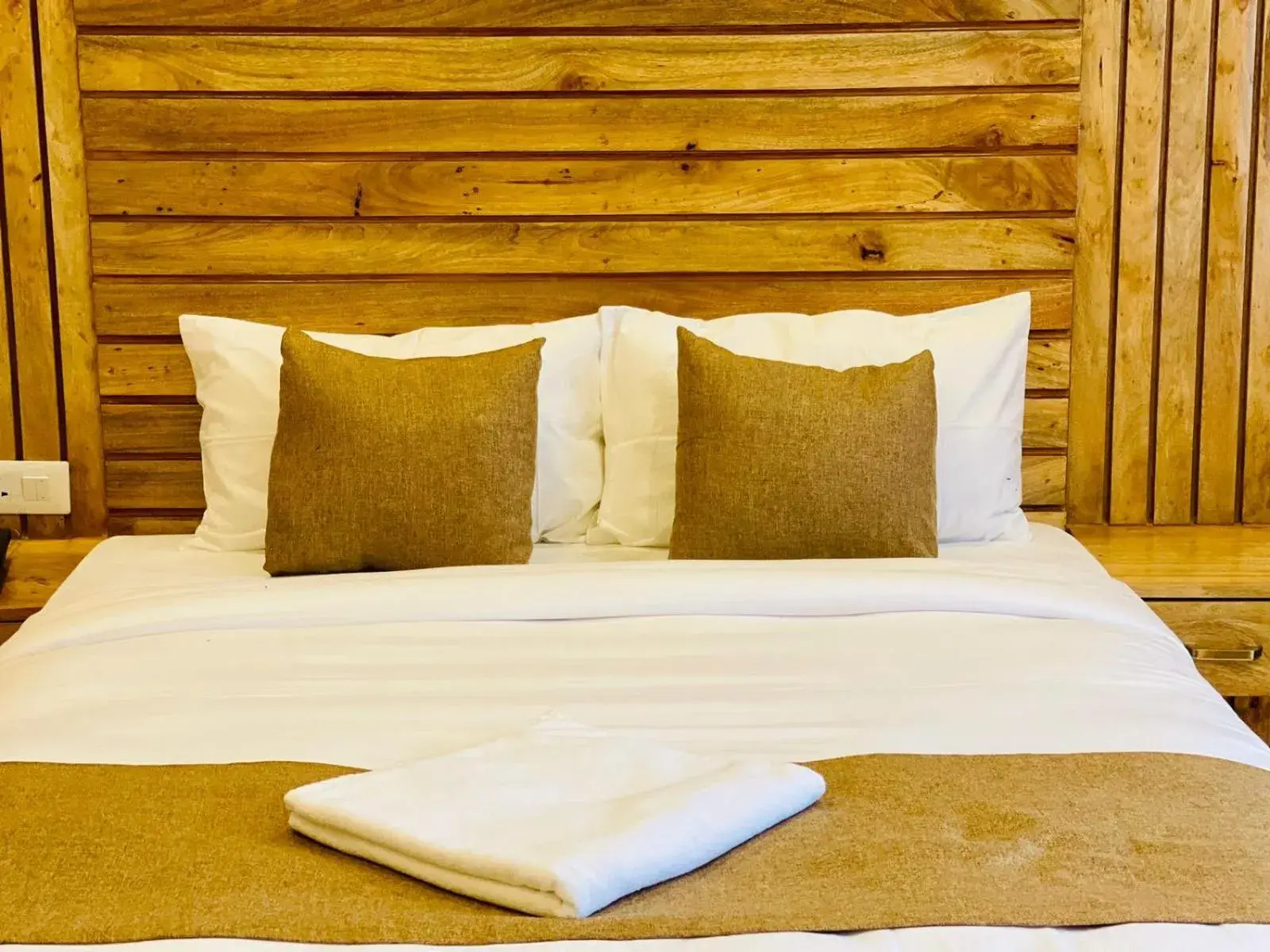 Bed in Hotel Matina Suites Bed in Hotel Matina Suites