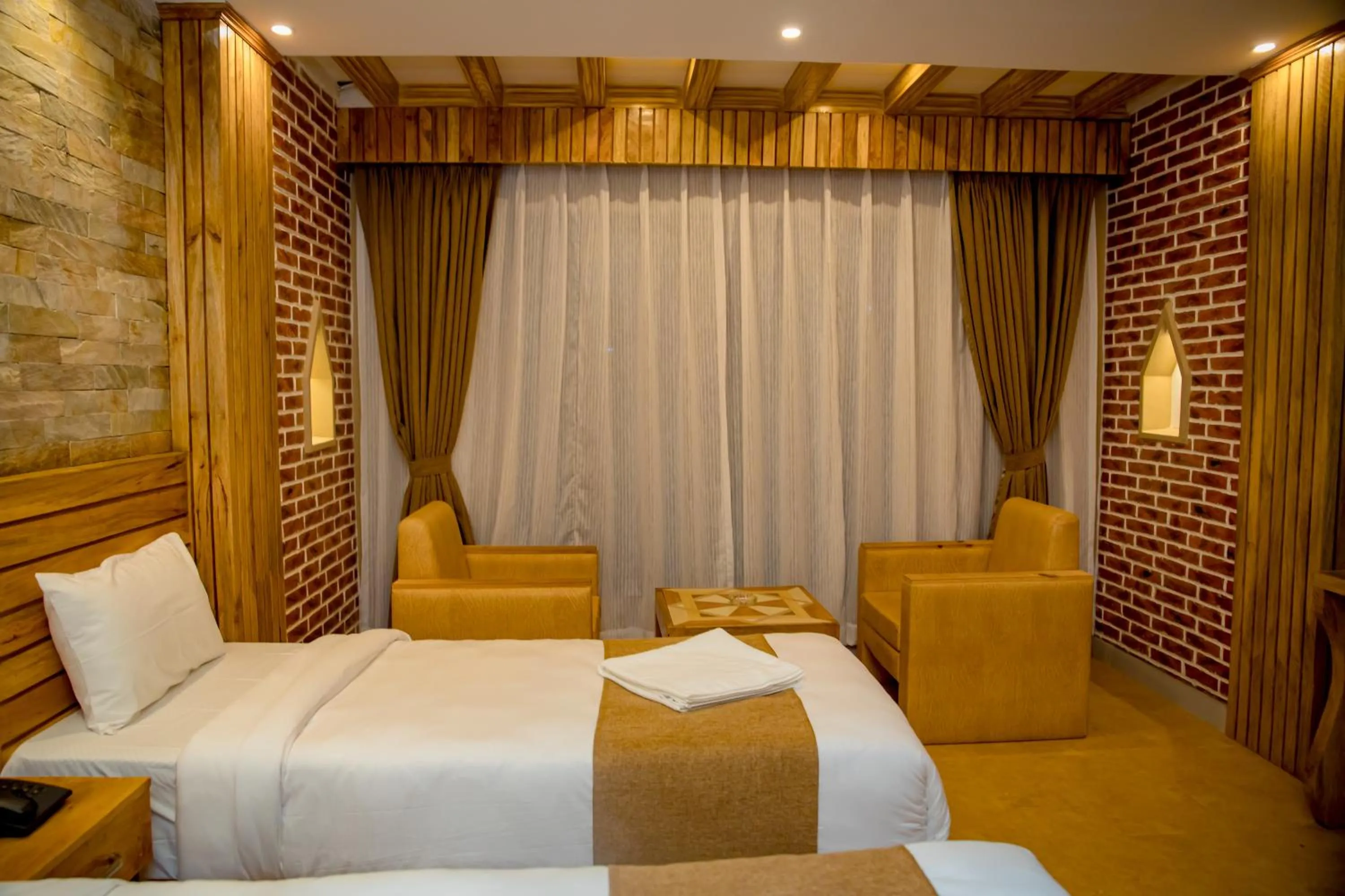 Bed in Hotel Matina Suites