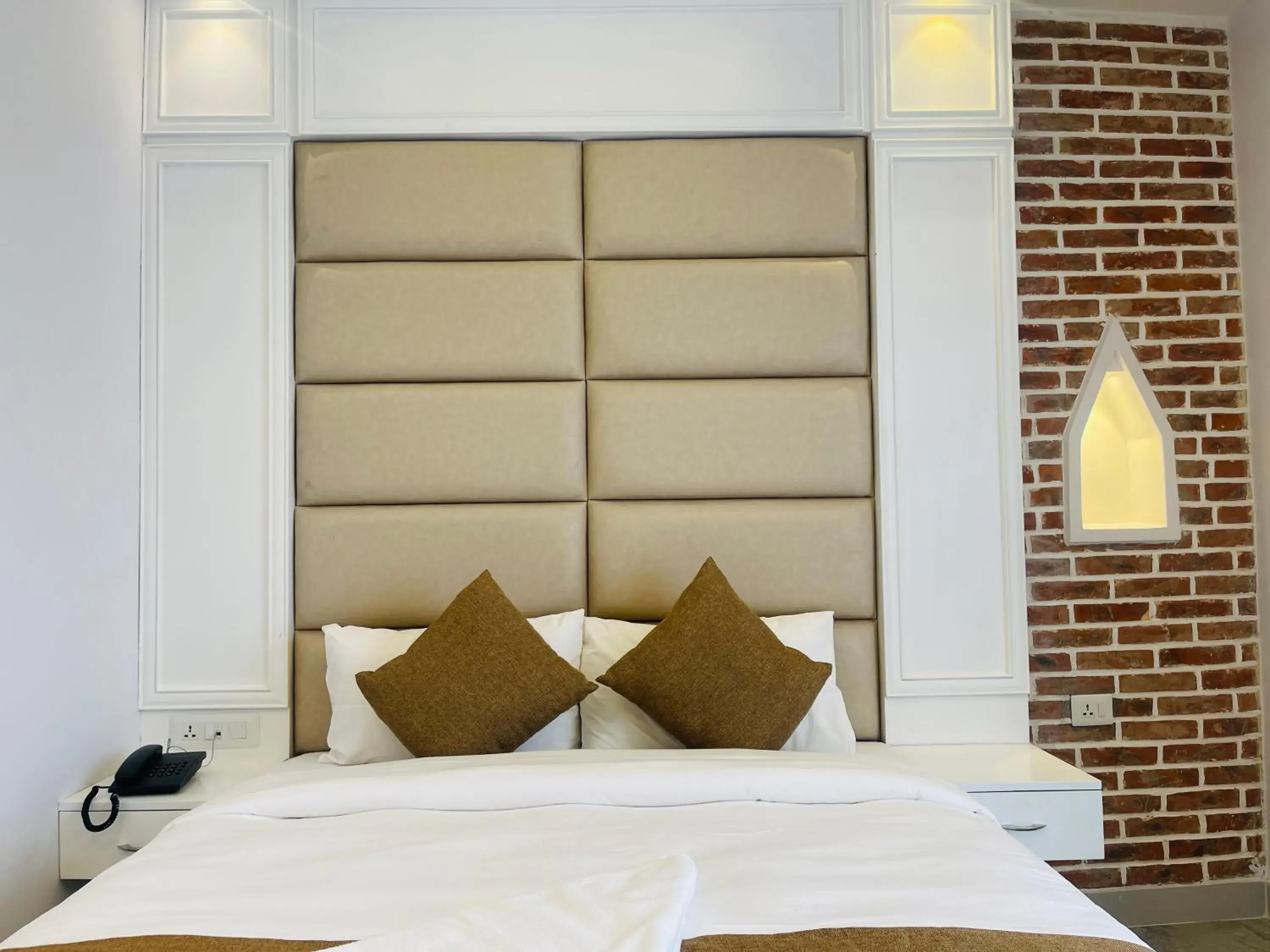 Bed in Hotel Matina Suites Bed in Hotel Matina Suites