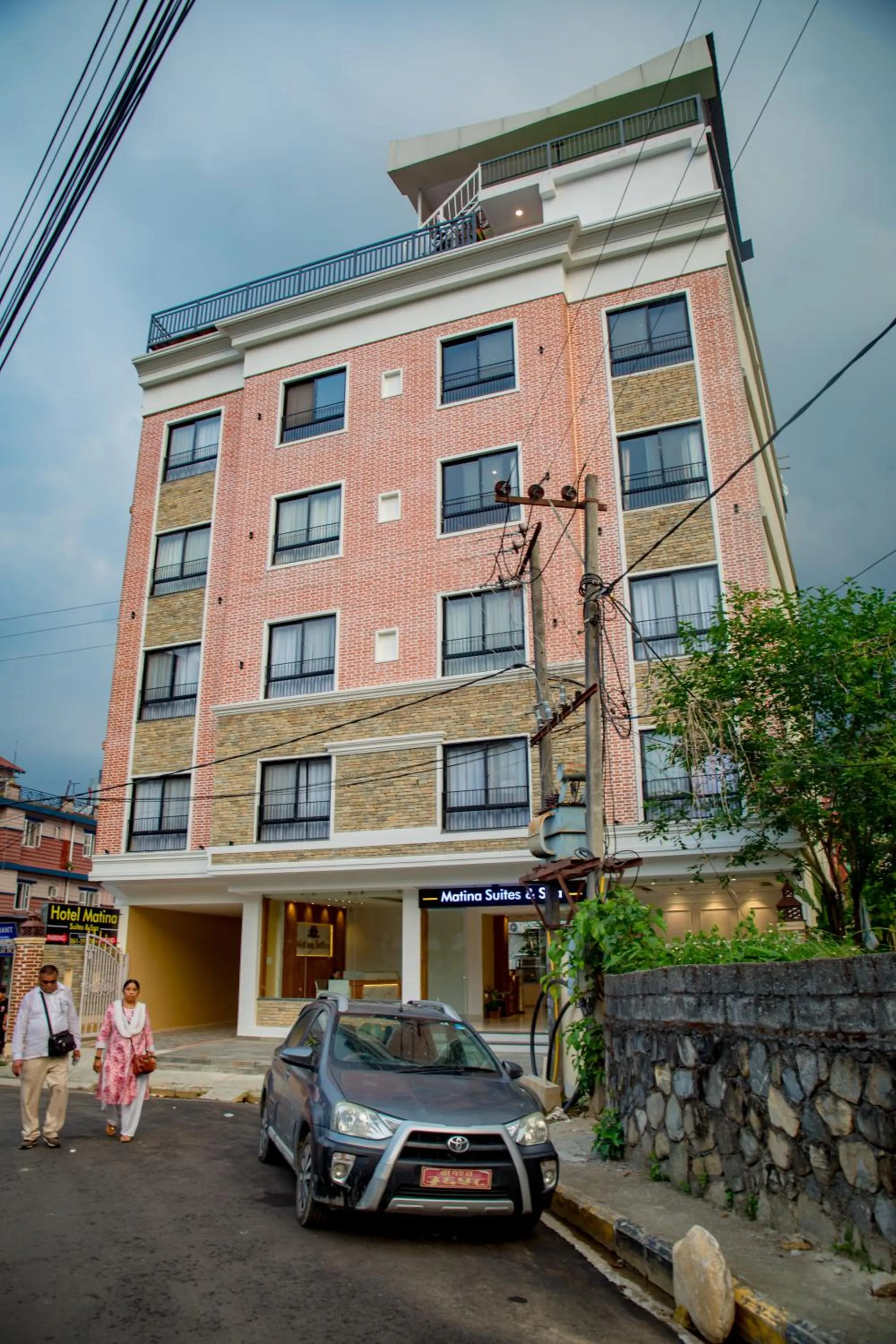 Property building in Hotel Matina Suites