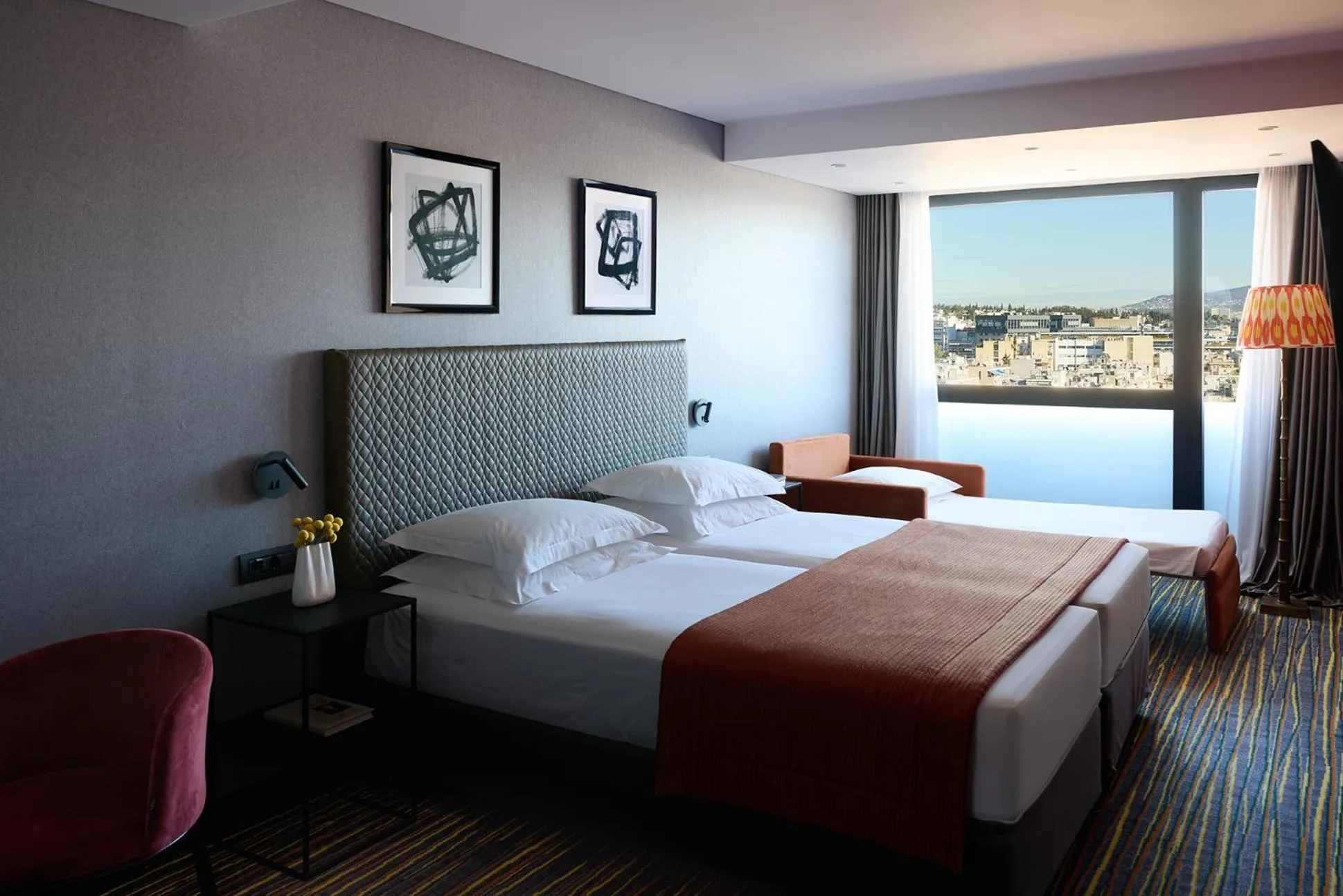 Bed in President Hotel Athens