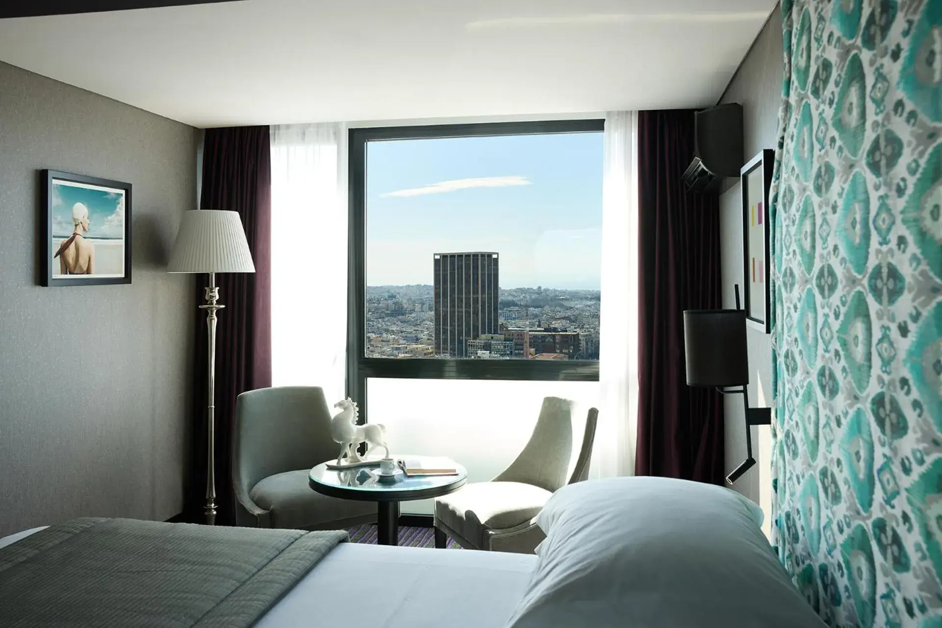 Seating area, Bed in President Hotel Athens Seating area, Bed in President Hotel Athens