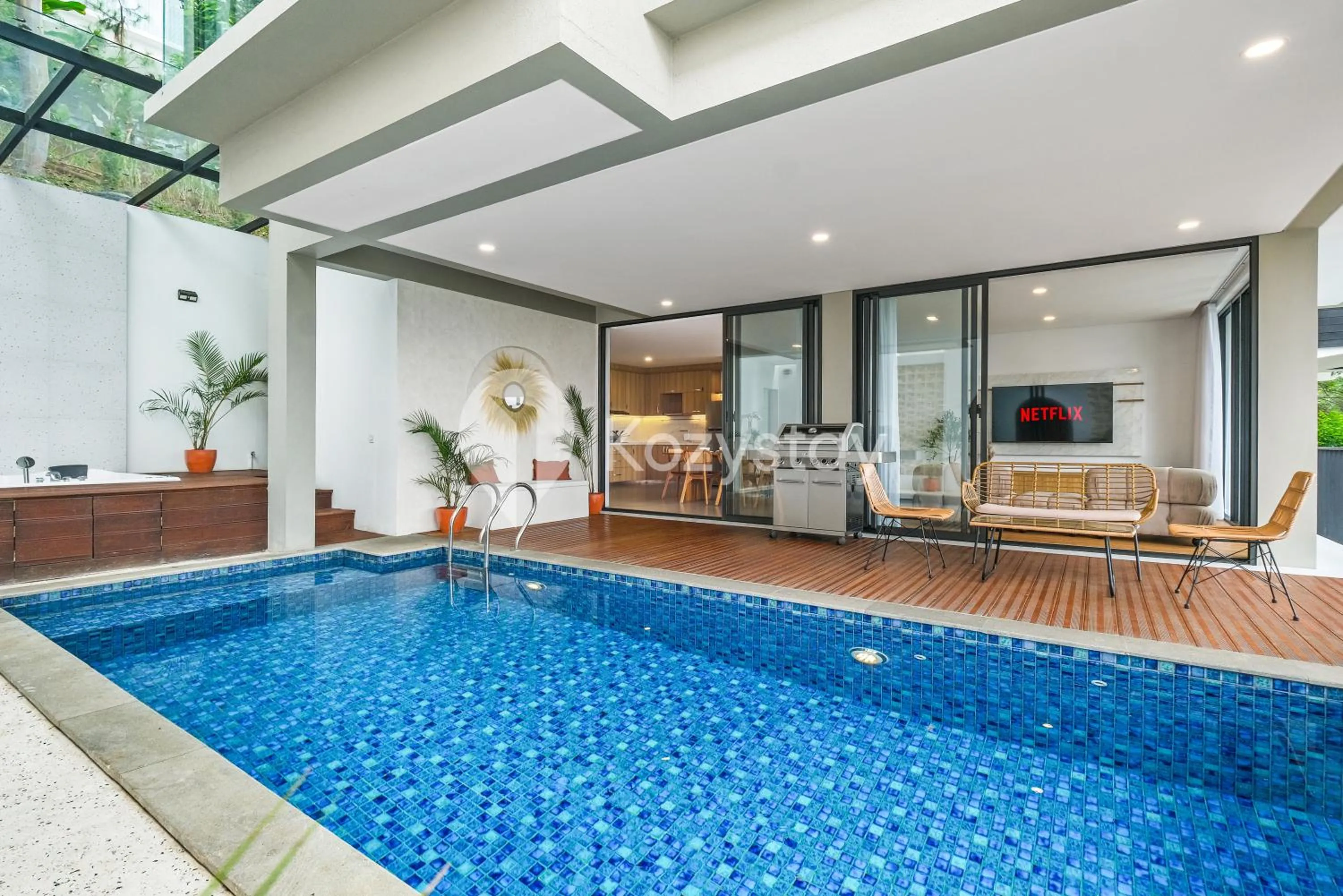 Swimming pool in Sorte by Kozystay -Dago