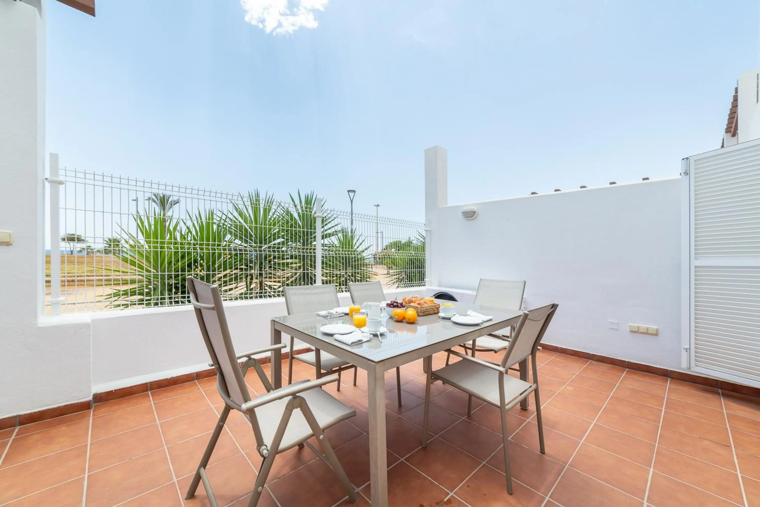 Balcony/Terrace in AlmeriaSuite Mojacar Breeze Apartments