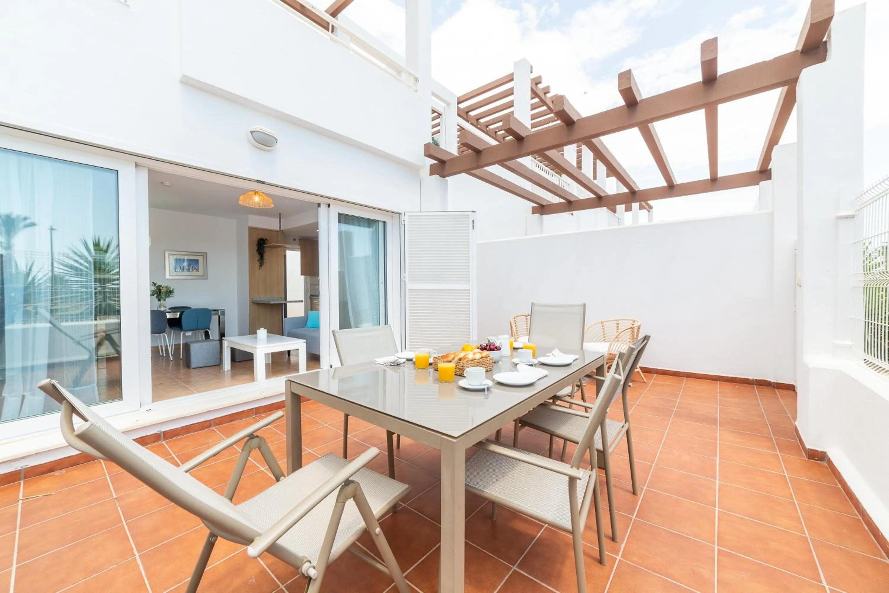 Balcony/Terrace in AlmeriaSuite Mojacar Breeze Apartments