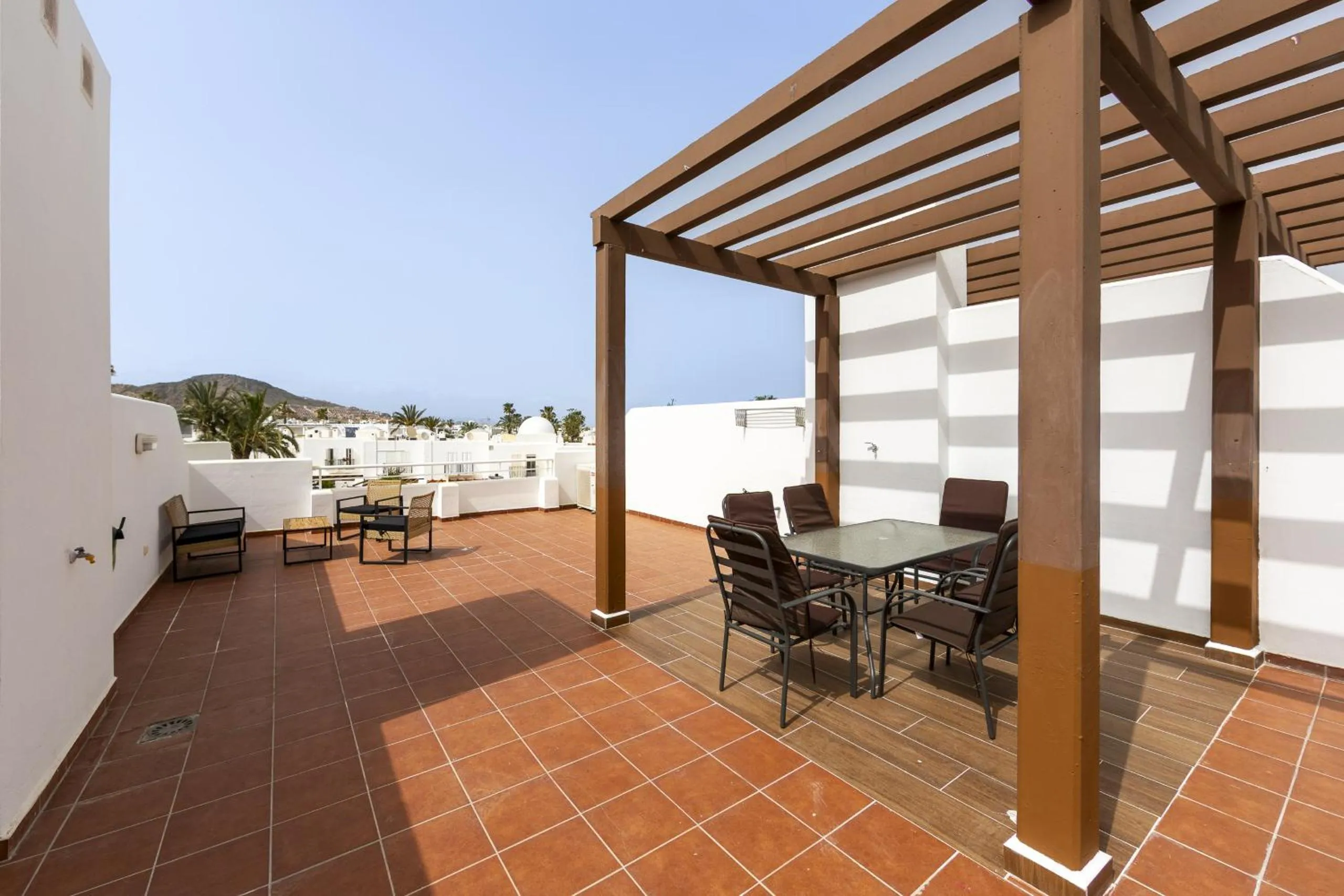 Patio in AlmeriaSuite Mojacar Breeze Apartments