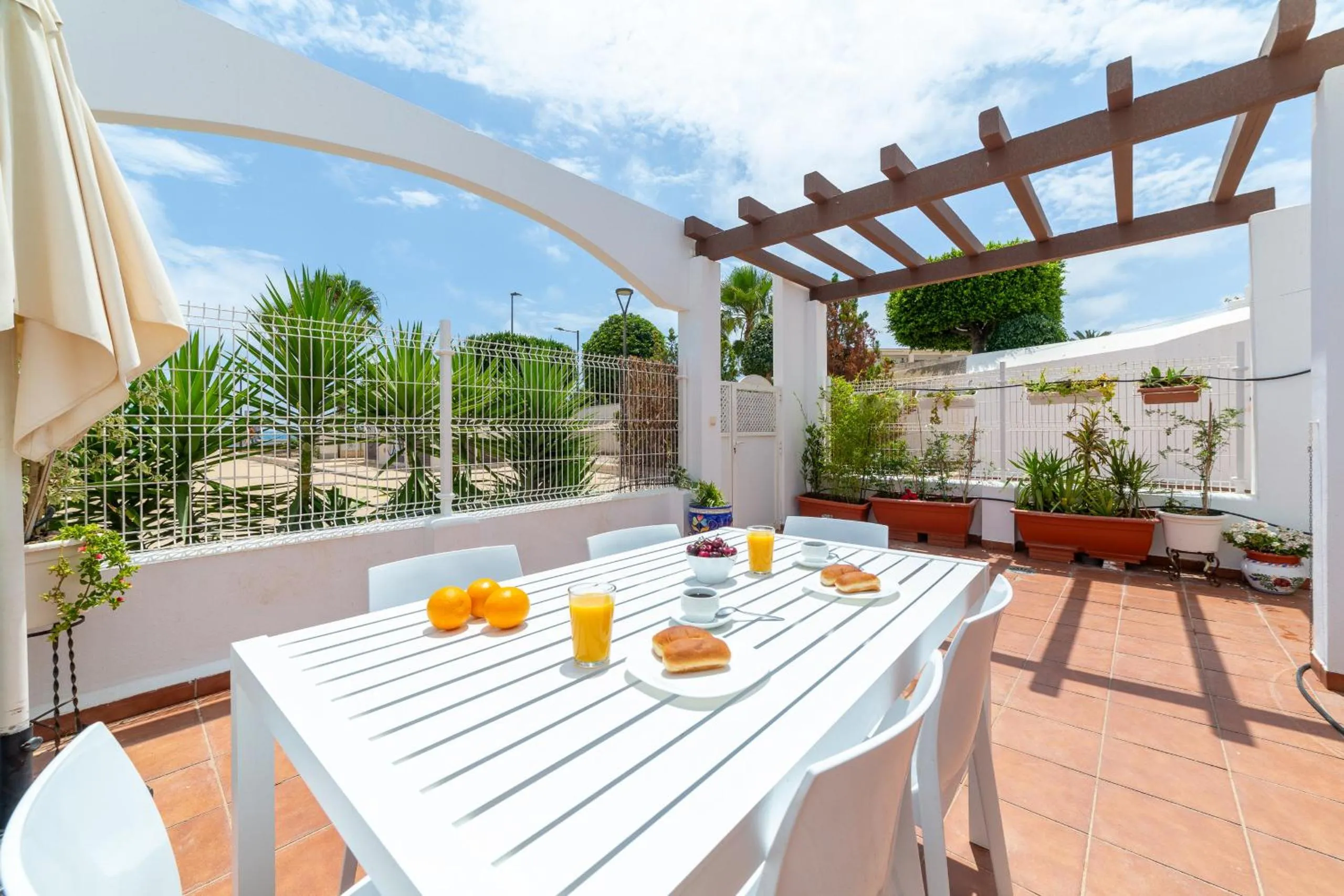 Balcony/Terrace in AlmeriaSuite Mojacar Breeze Apartments