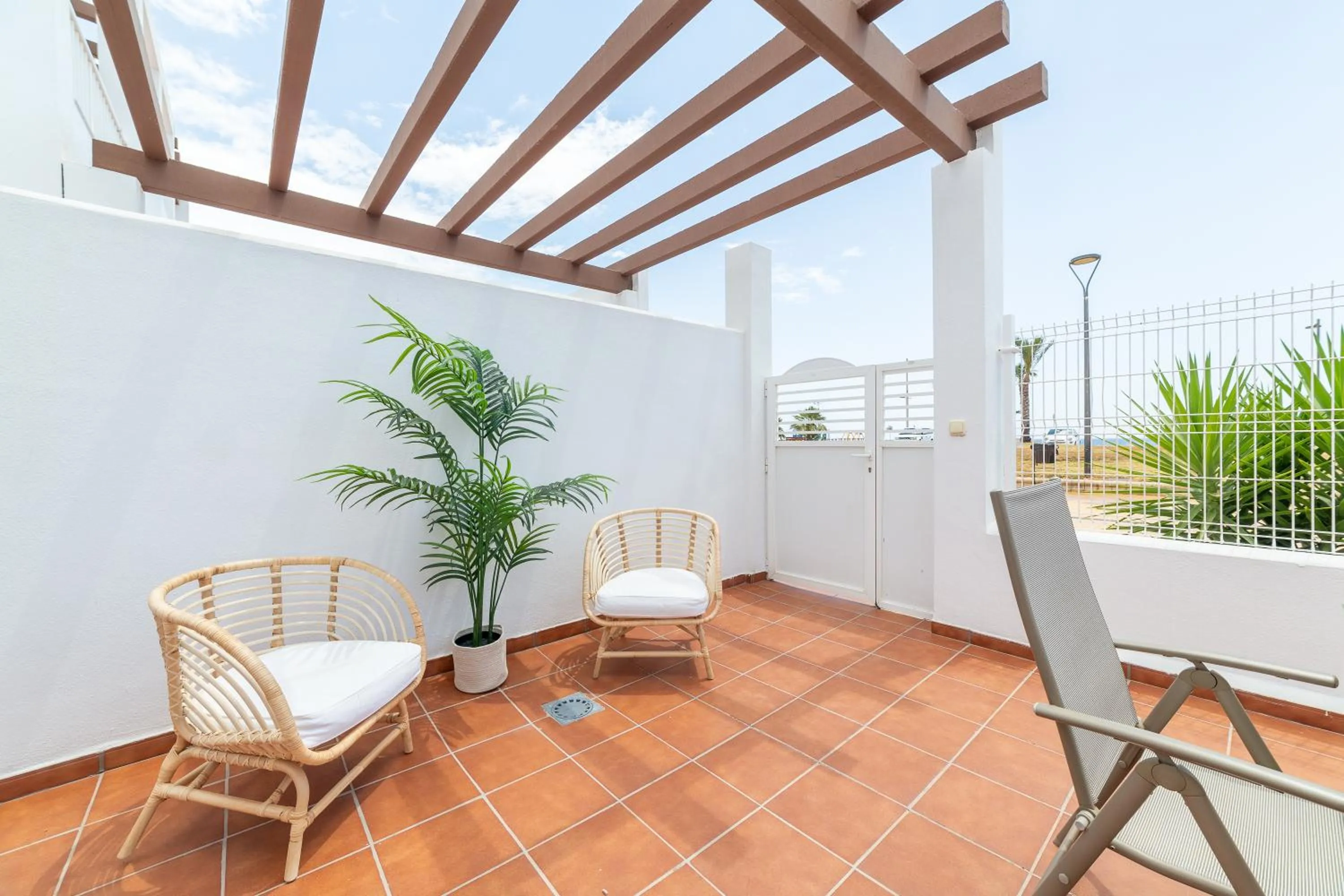Balcony/Terrace in AlmeriaSuite Mojacar Breeze Apartments