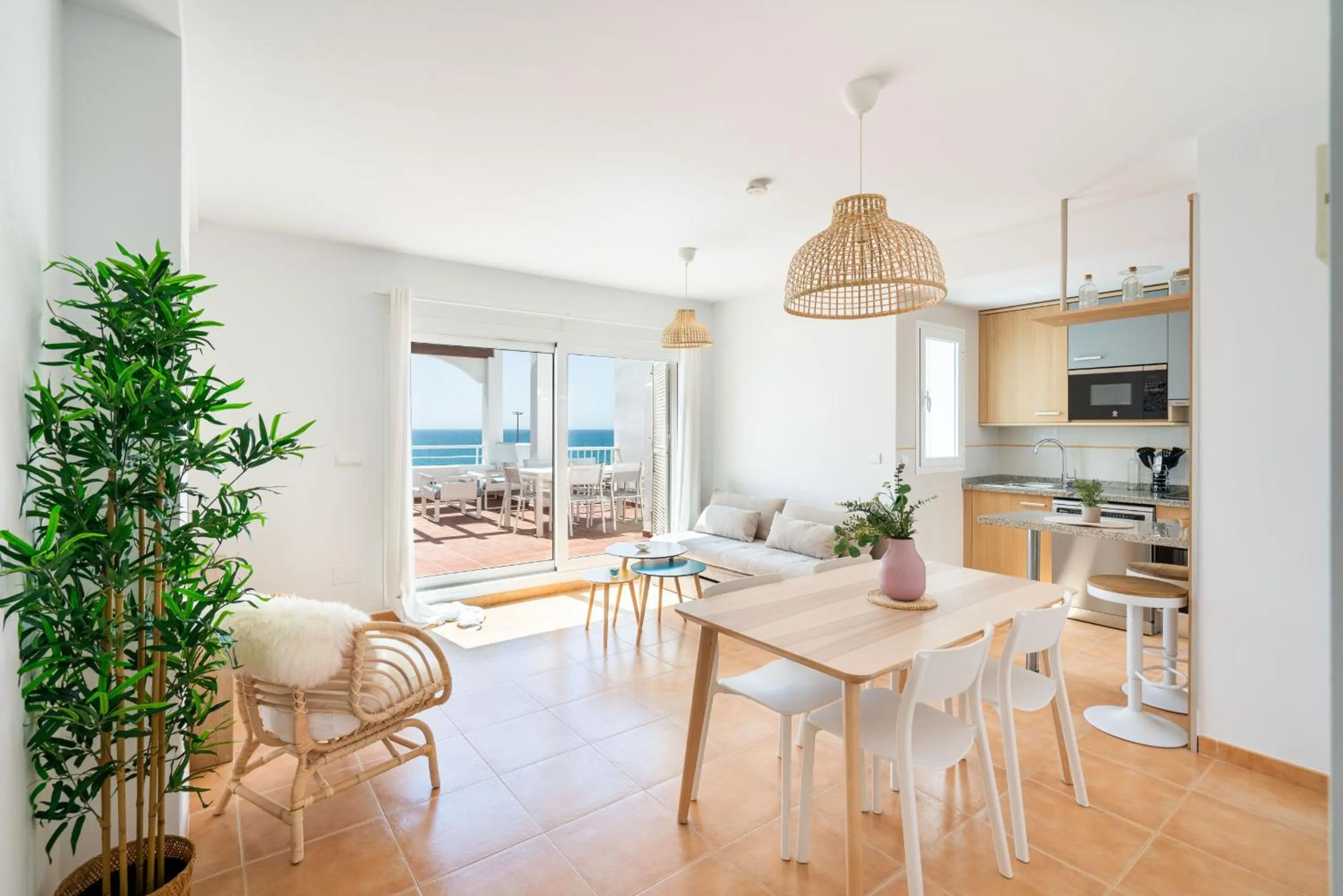 Living room in AlmeriaSuite Mojacar Breeze Apartments