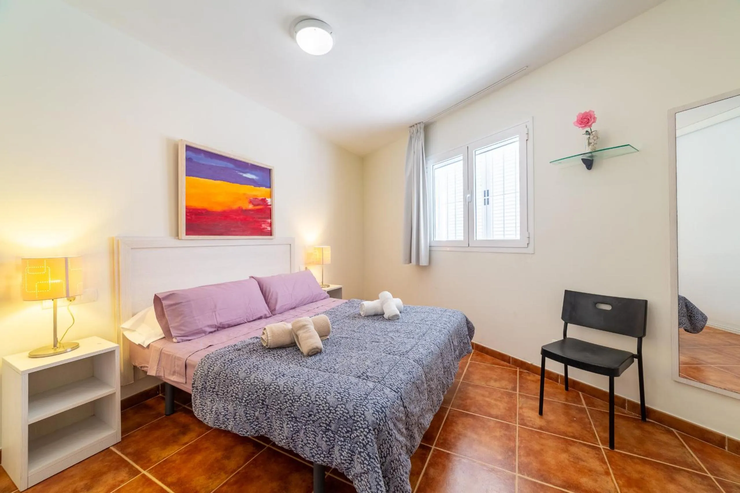 Bed in AlmeriaSuite Mojacar Breeze Apartments