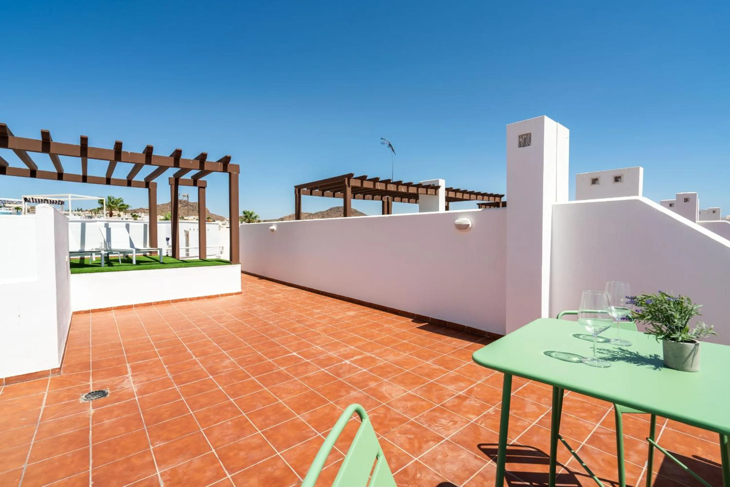 Balcony/Terrace in AlmeriaSuite Mojacar Breeze Apartments