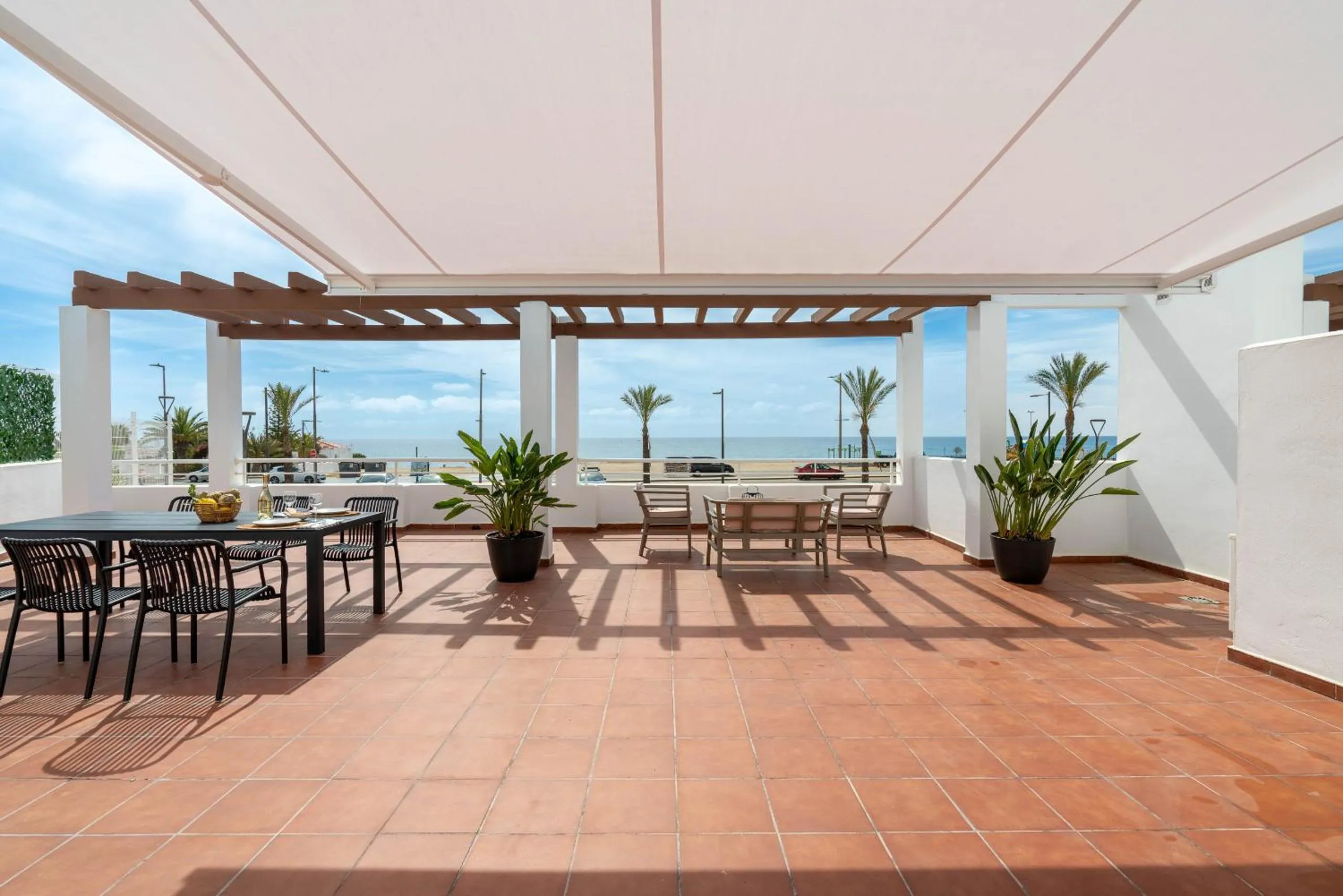 Patio in AlmeriaSuite Mojacar Breeze Apartments