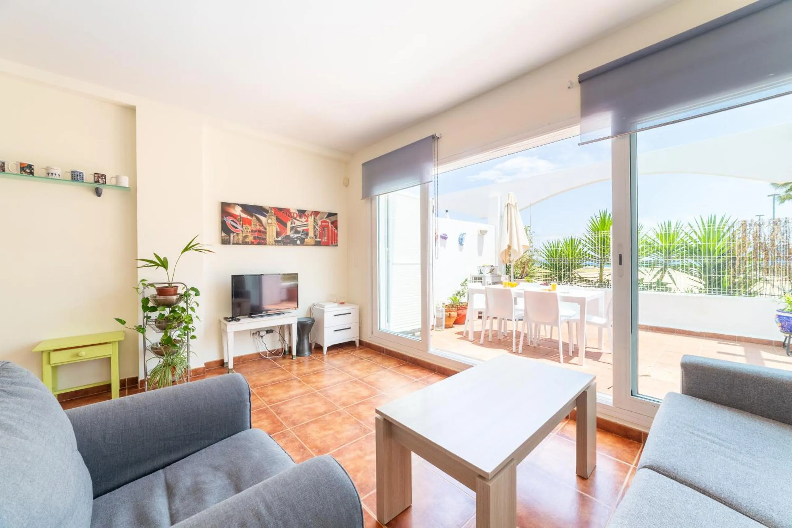Living room in AlmeriaSuite Mojacar Breeze Apartments