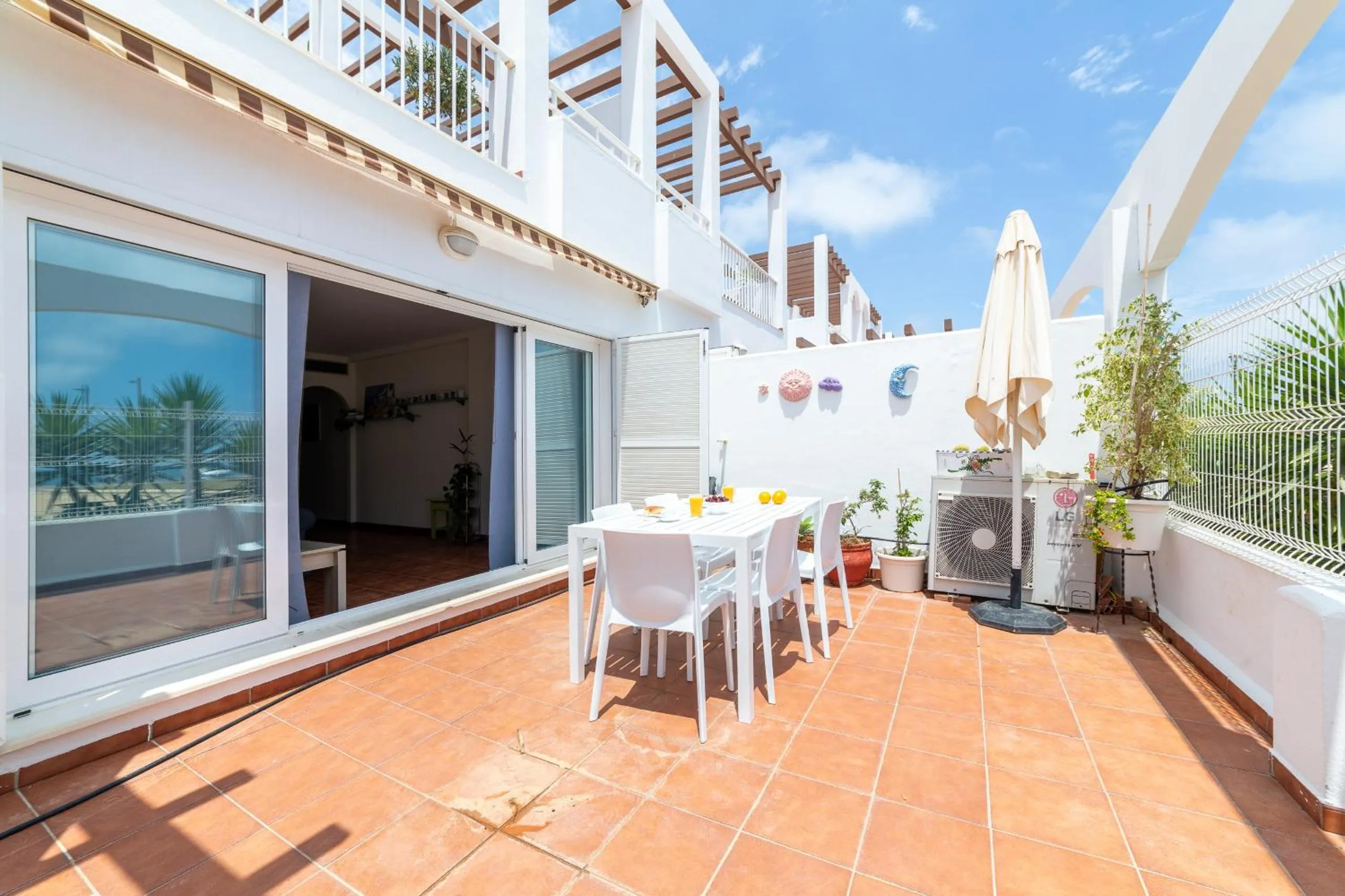 Balcony/Terrace in AlmeriaSuite Mojacar Breeze Apartments