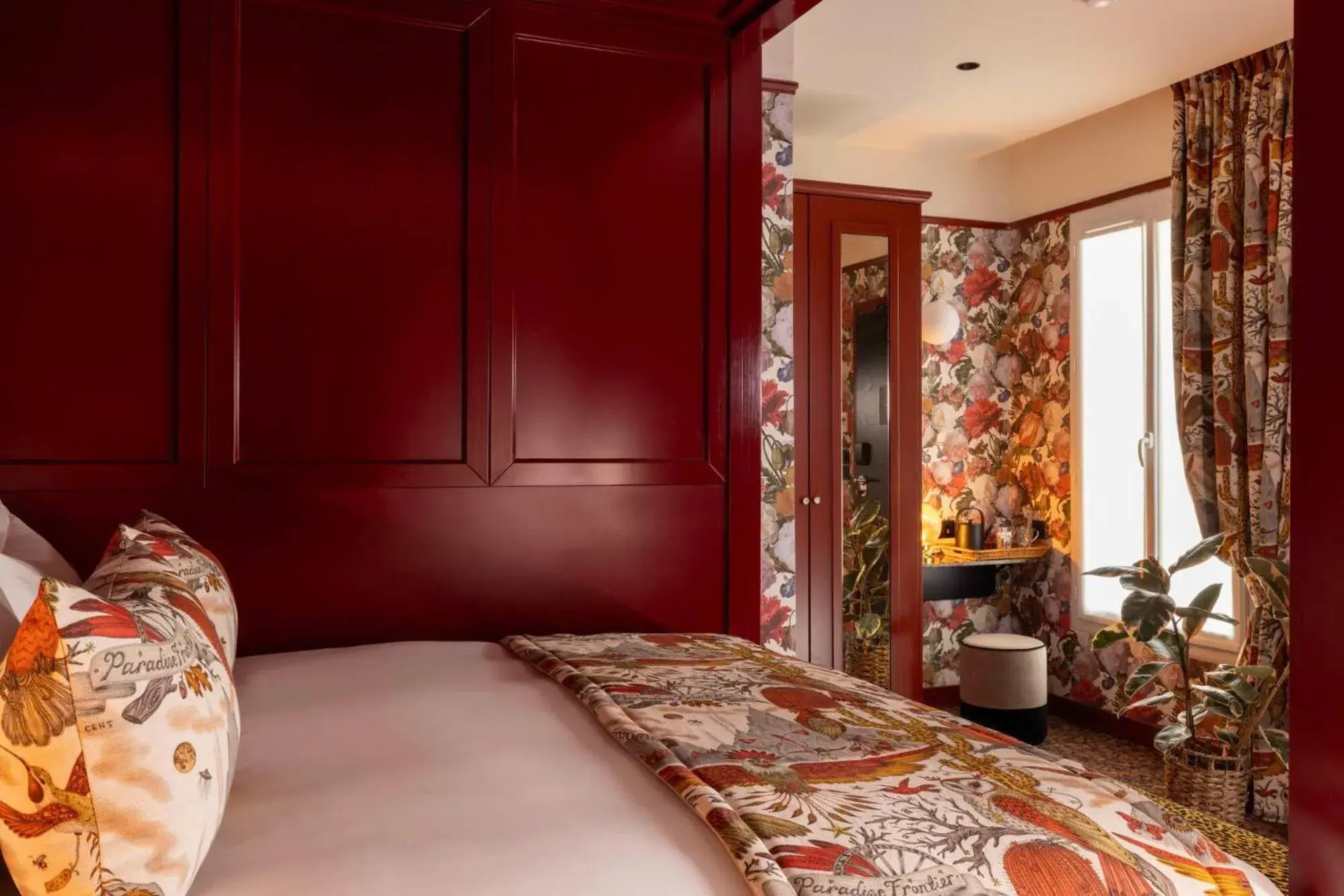 Bed in Hôtel Ginette à la Folie & Spa Bed in Hôtel Ginette à la Folie & Spa