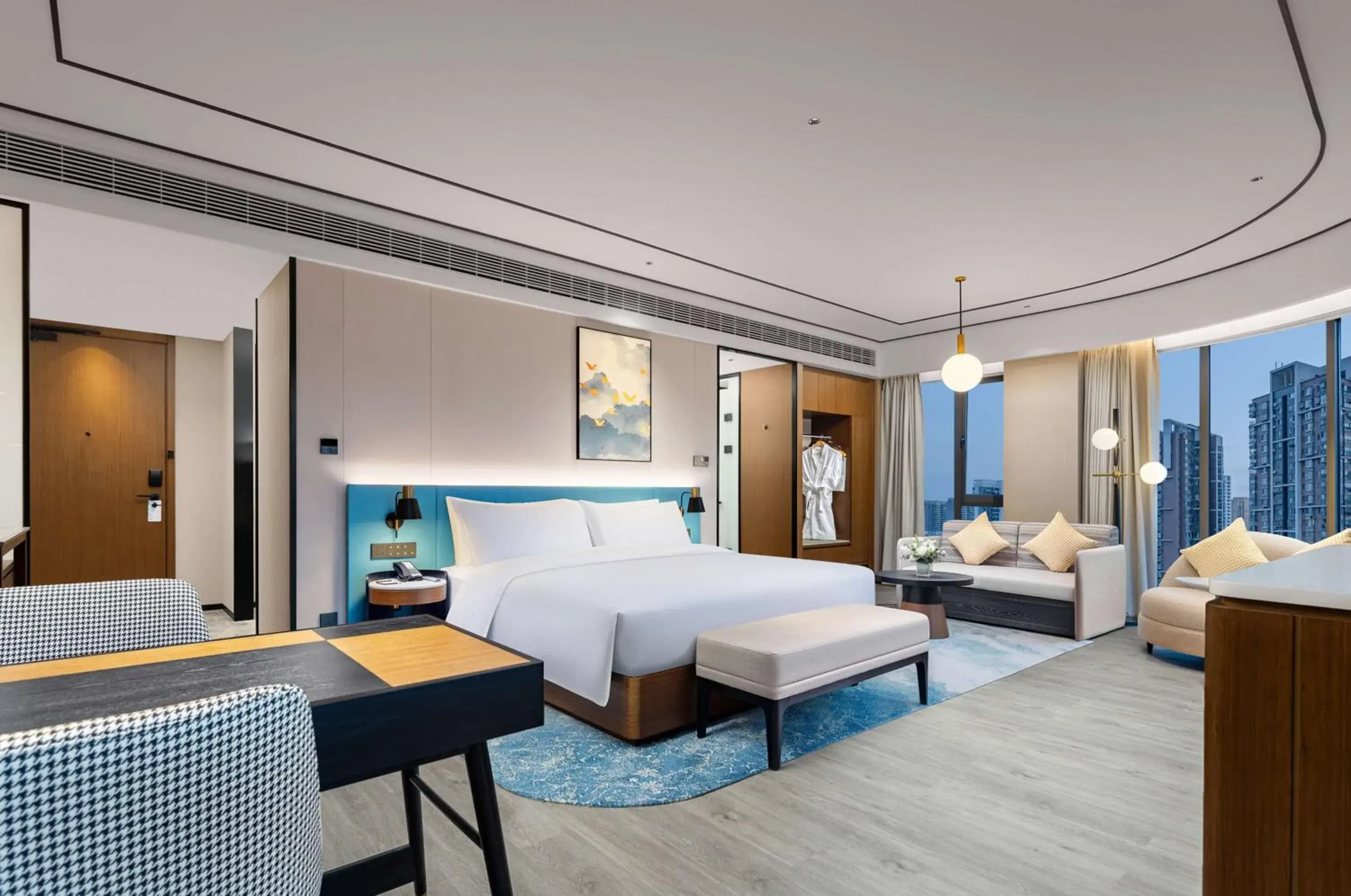 Bed in Hilton Garden Inn Yichang Yiling Bed in Hilton Garden Inn Yichang Yiling