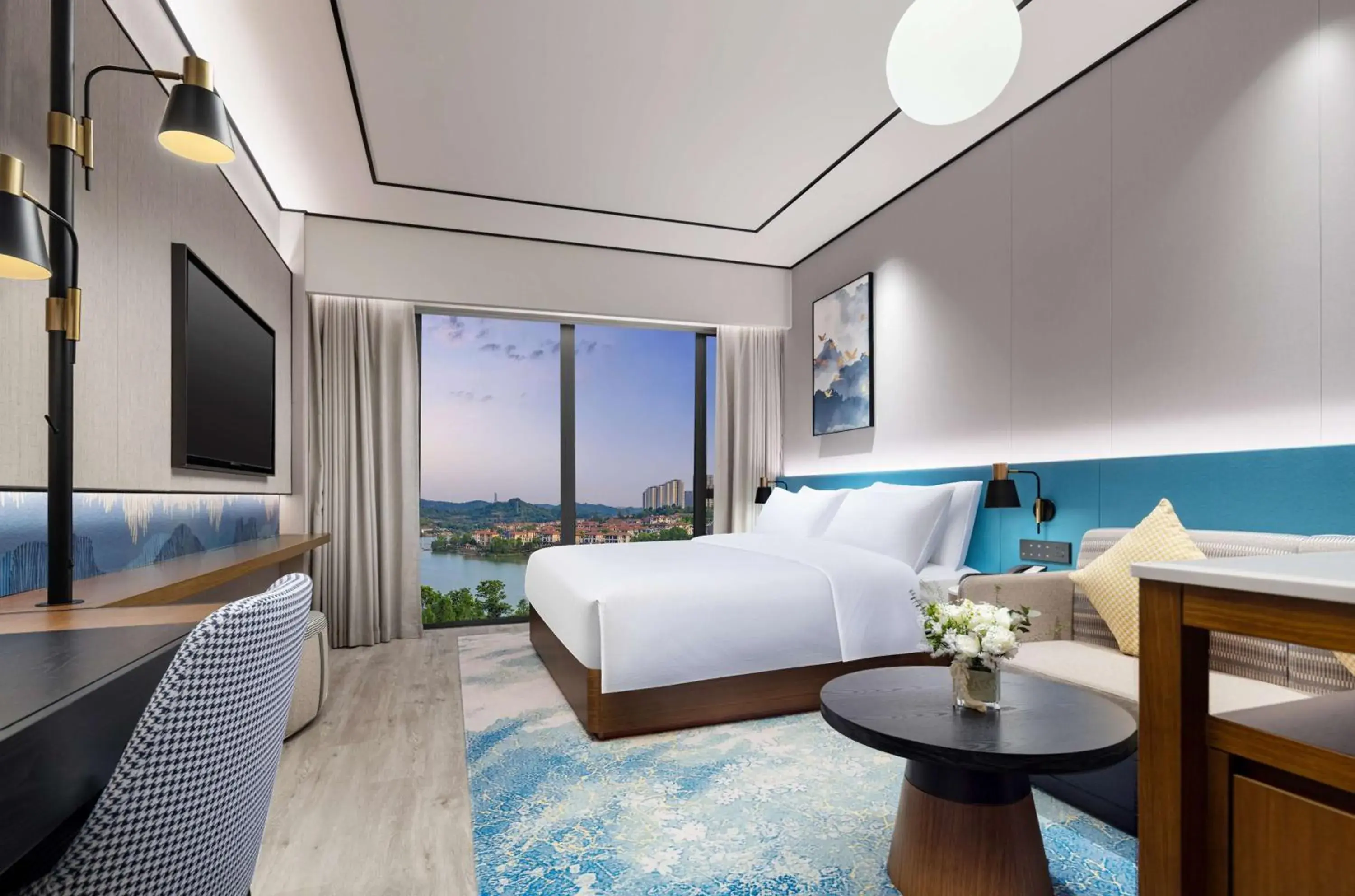 Bed in Hilton Garden Inn Yichang Yiling Bed in Hilton Garden Inn Yichang Yiling