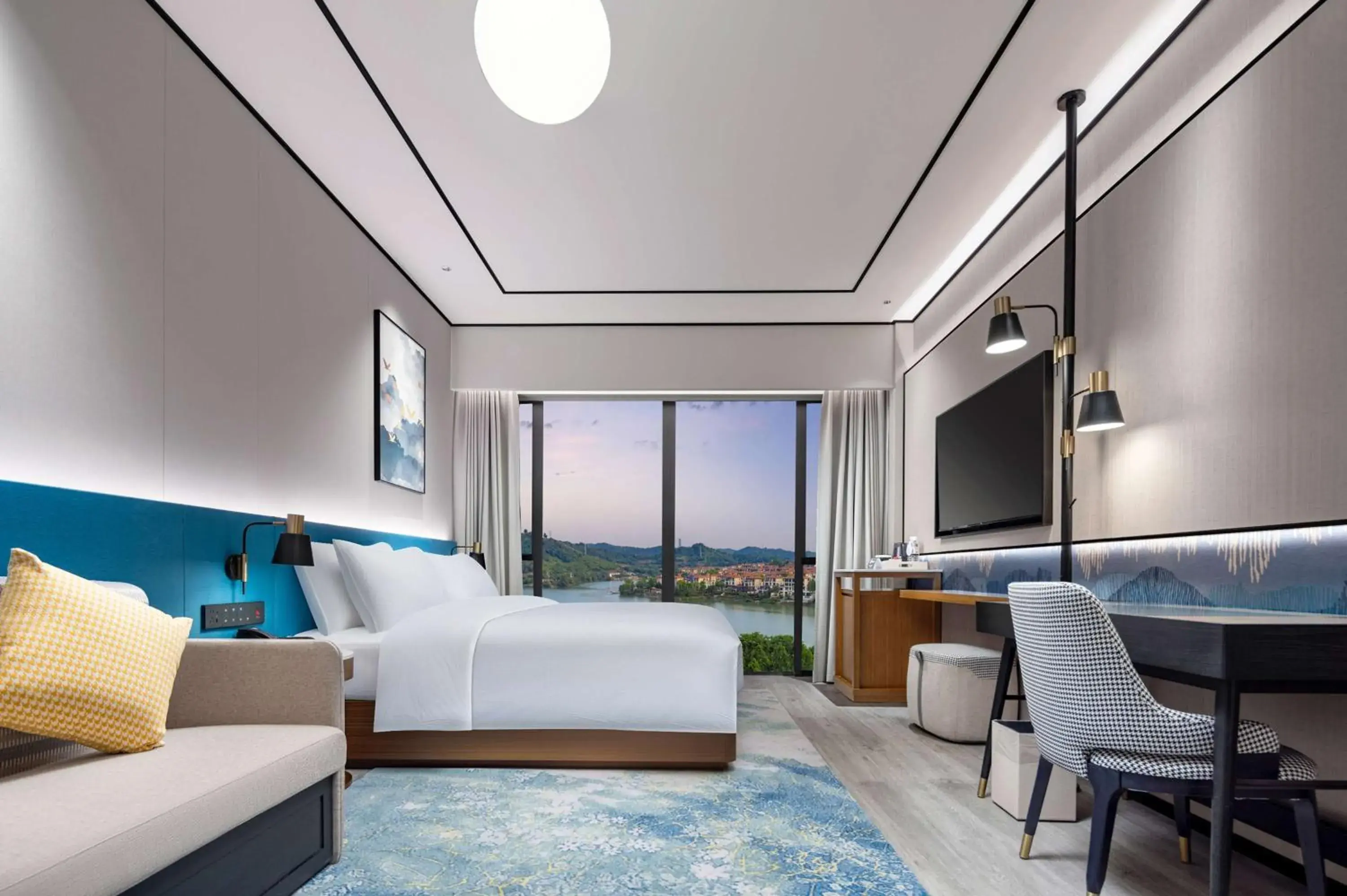 Bed in Hilton Garden Inn Yichang Yiling Bed in Hilton Garden Inn Yichang Yiling