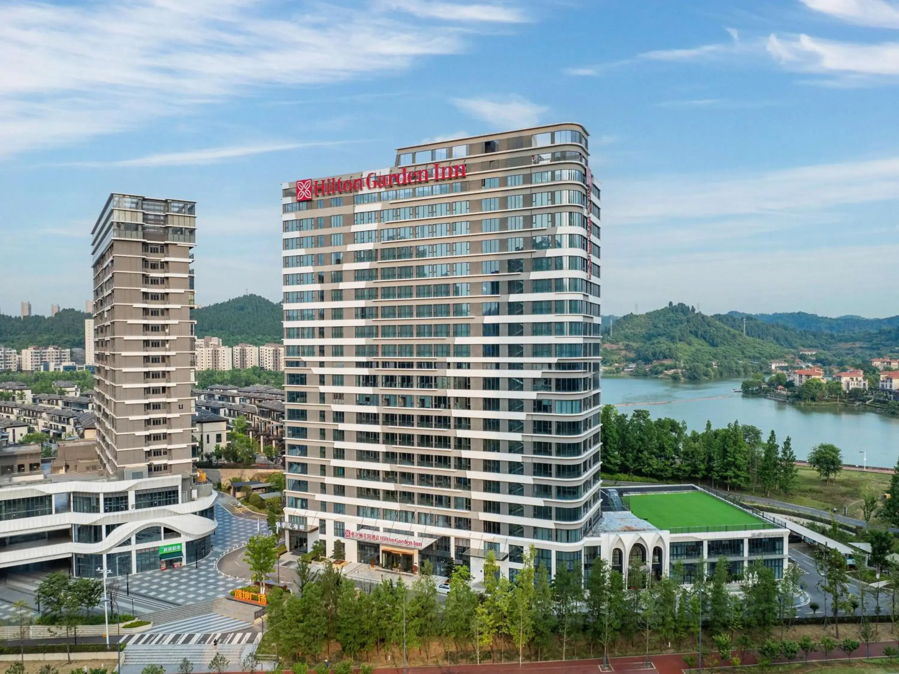 Property building in Hilton Garden Inn Yichang Yiling Property building in Hilton Garden Inn Yichang Yiling