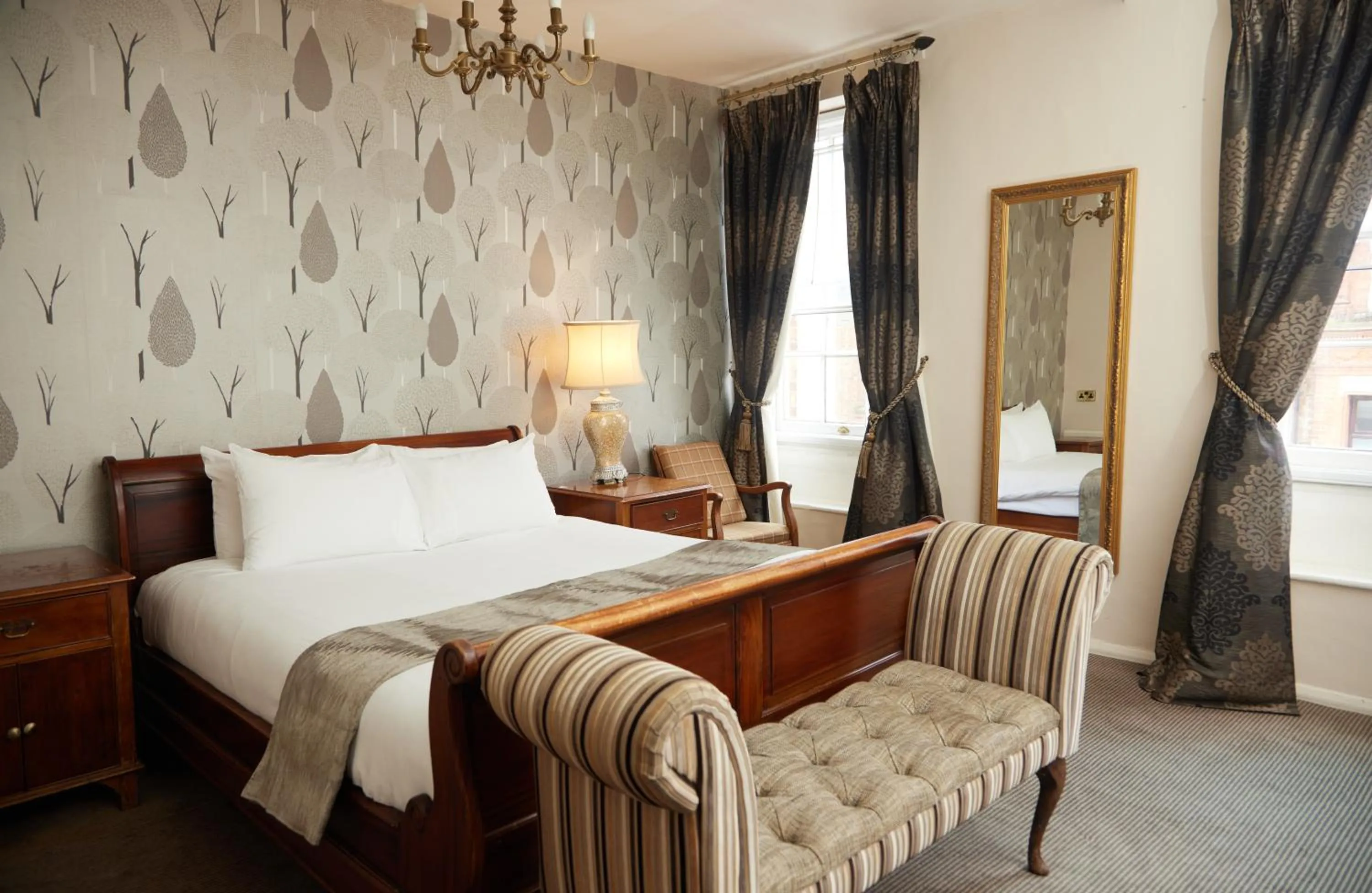 Bedroom, Bed in Cock Hotel by Greene King Inns