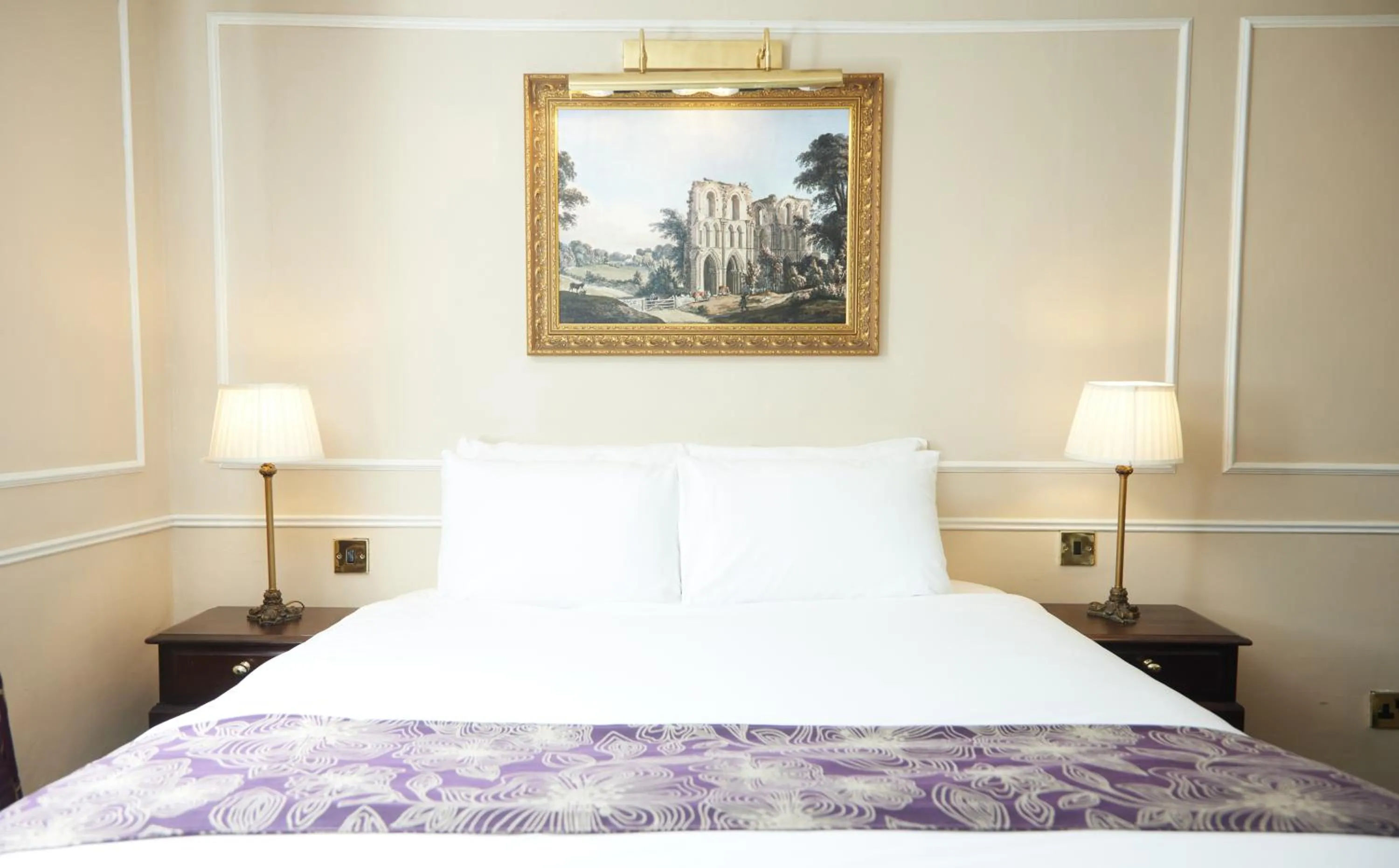 Bedroom, Bed in Cock Hotel by Greene King Inns