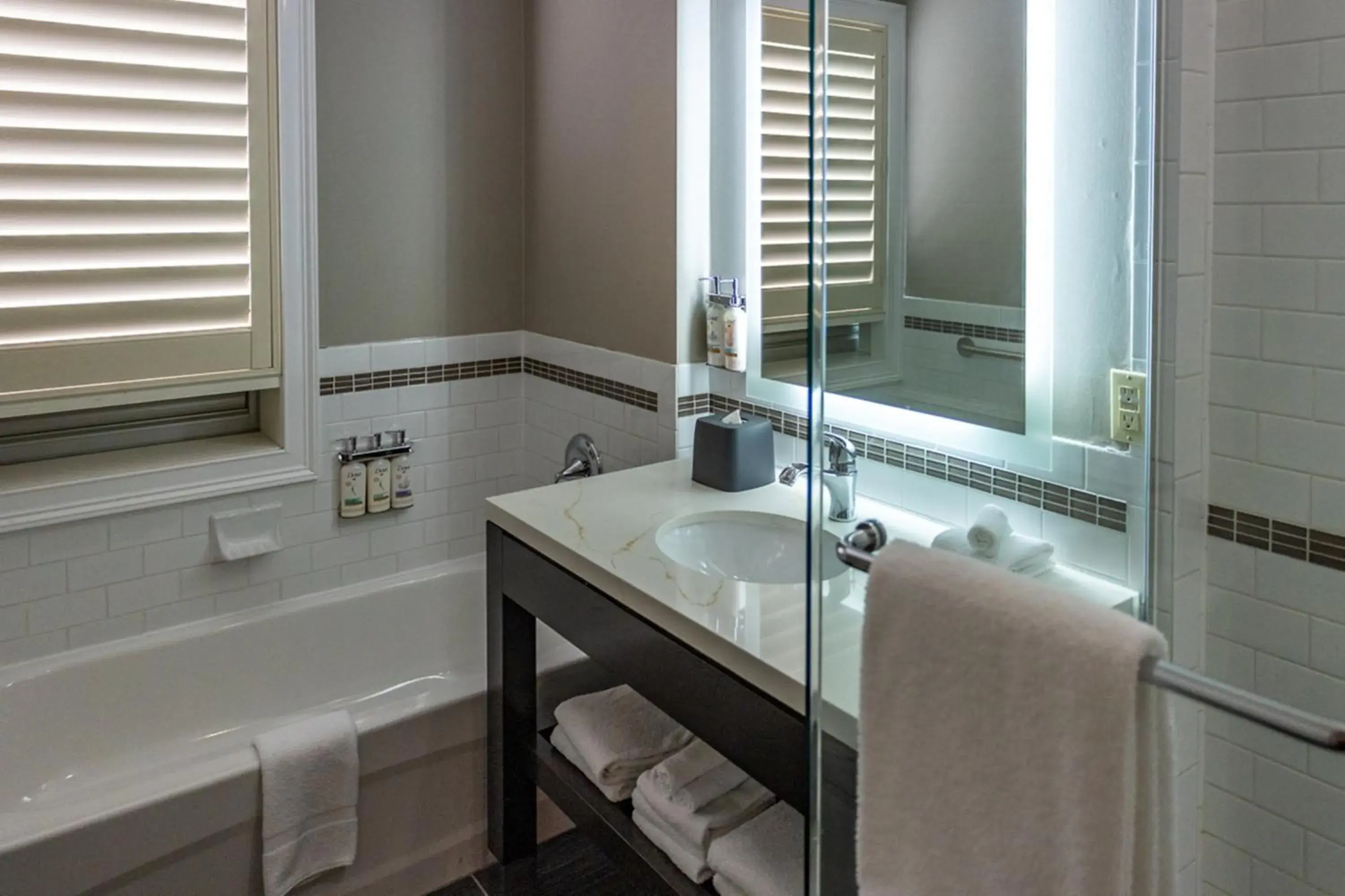 Bathroom in Staybridge Suites St. Catharines Conf Ctr by IHG Bathroom in Staybridge Suites St. Catharines Conf Ctr by IHG