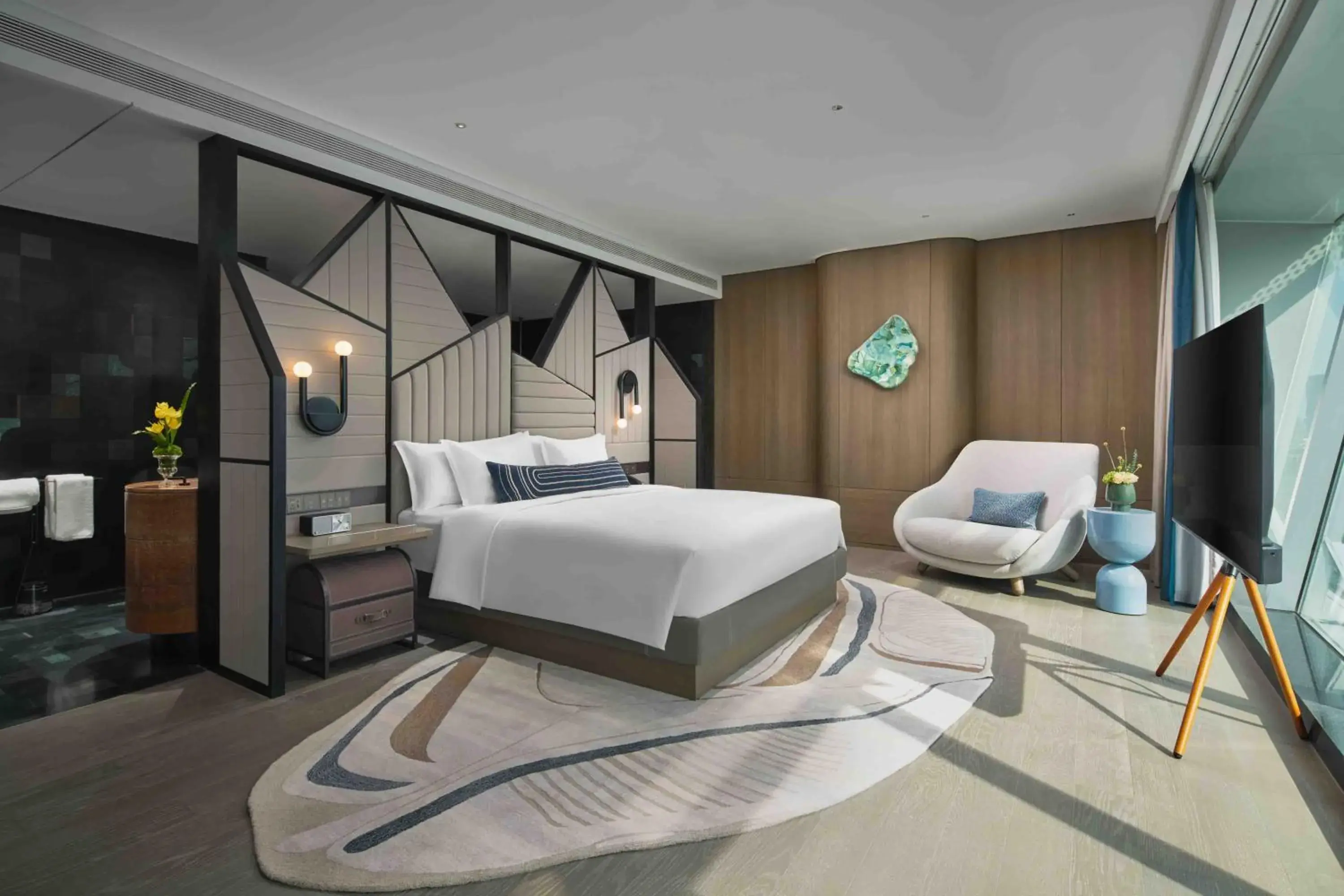 Bed in Hotel Indigo Ningbo Riverside by IHG Bed in Hotel Indigo Ningbo Riverside by IHG