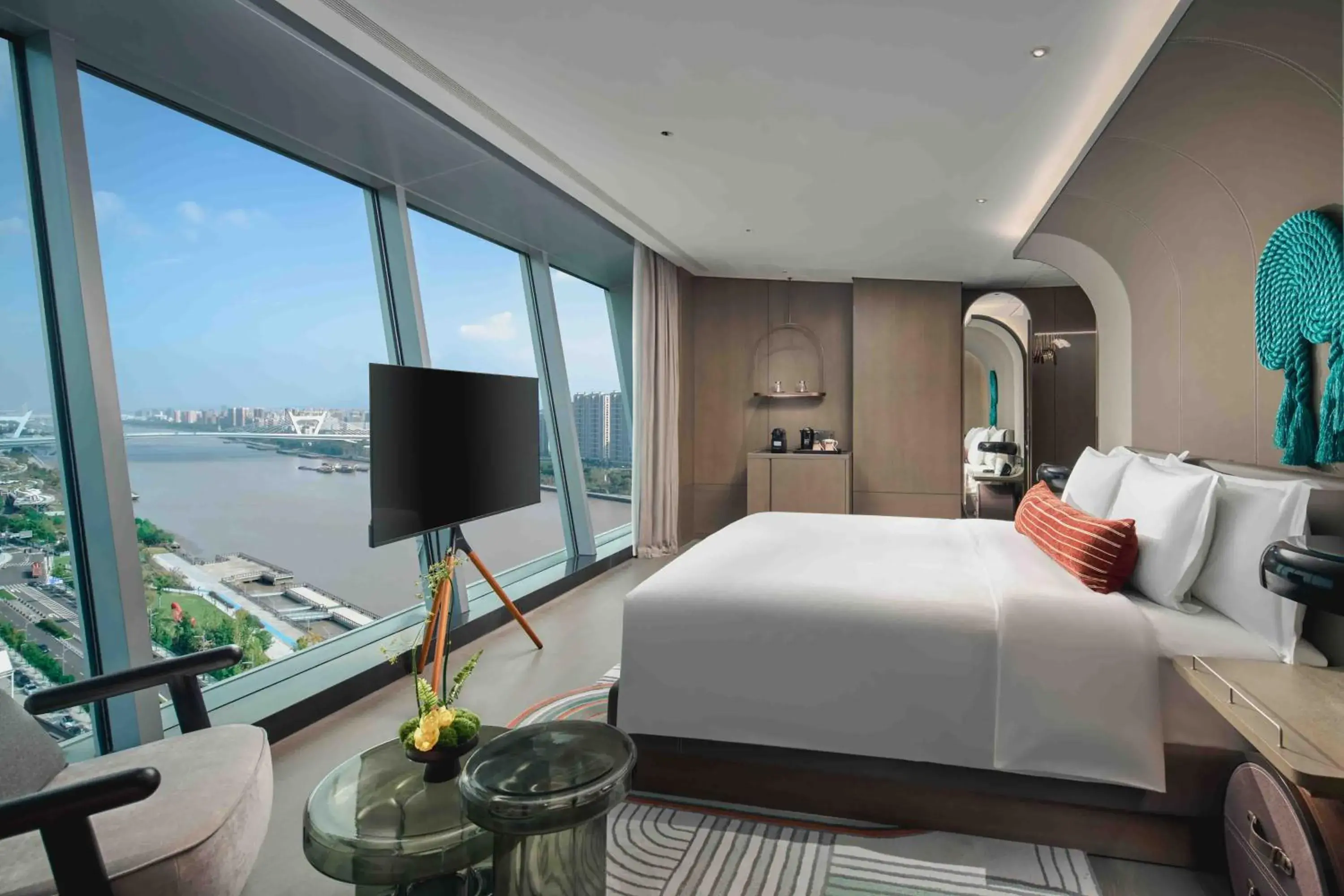 Premium King Room with City View in Hotel Indigo Ningbo Riverside by IHG Premium King Room with City View in Hotel Indigo Ningbo Riverside by IHG