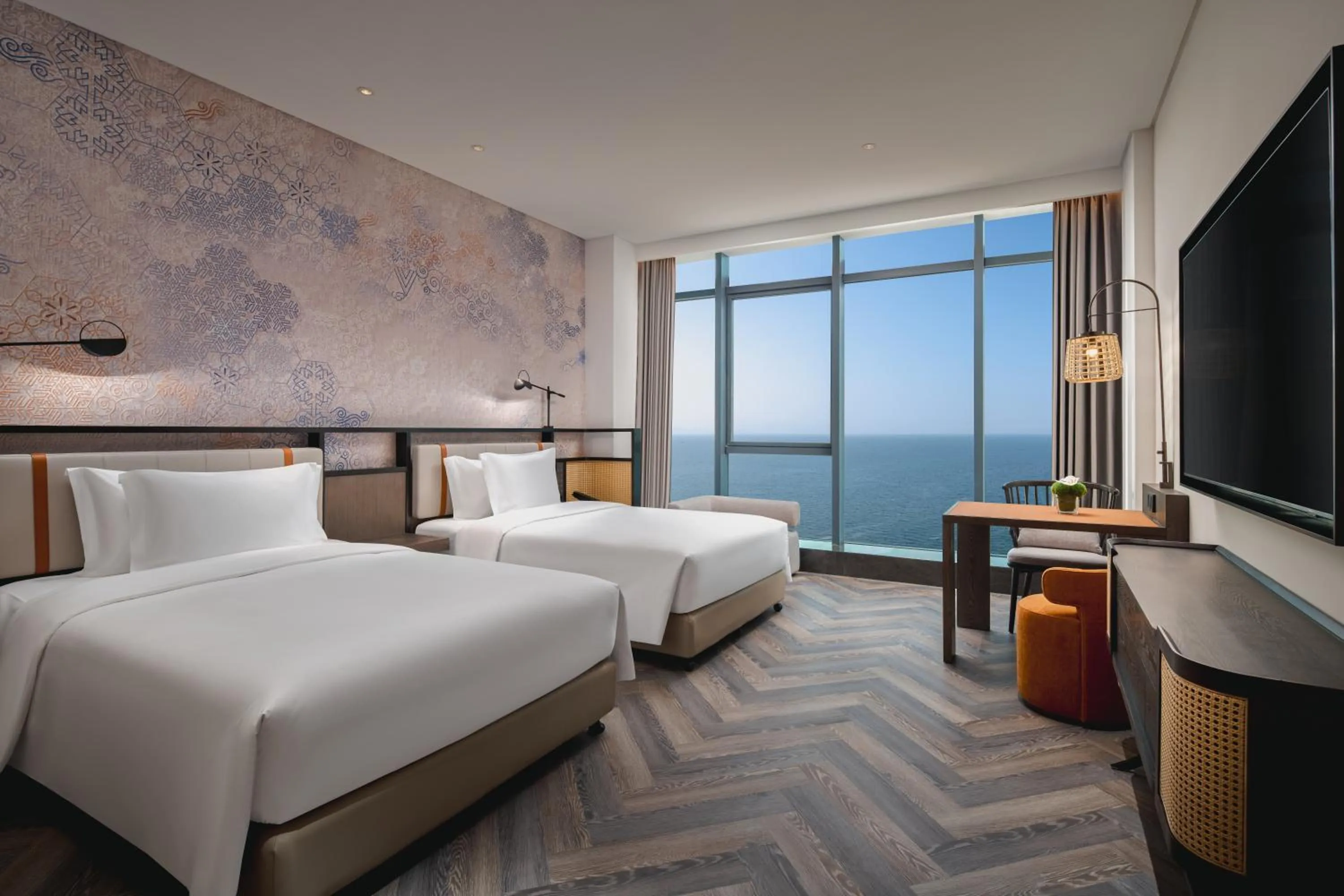 Bed in Hotel Indigo Yantai Golden Coast by IHG