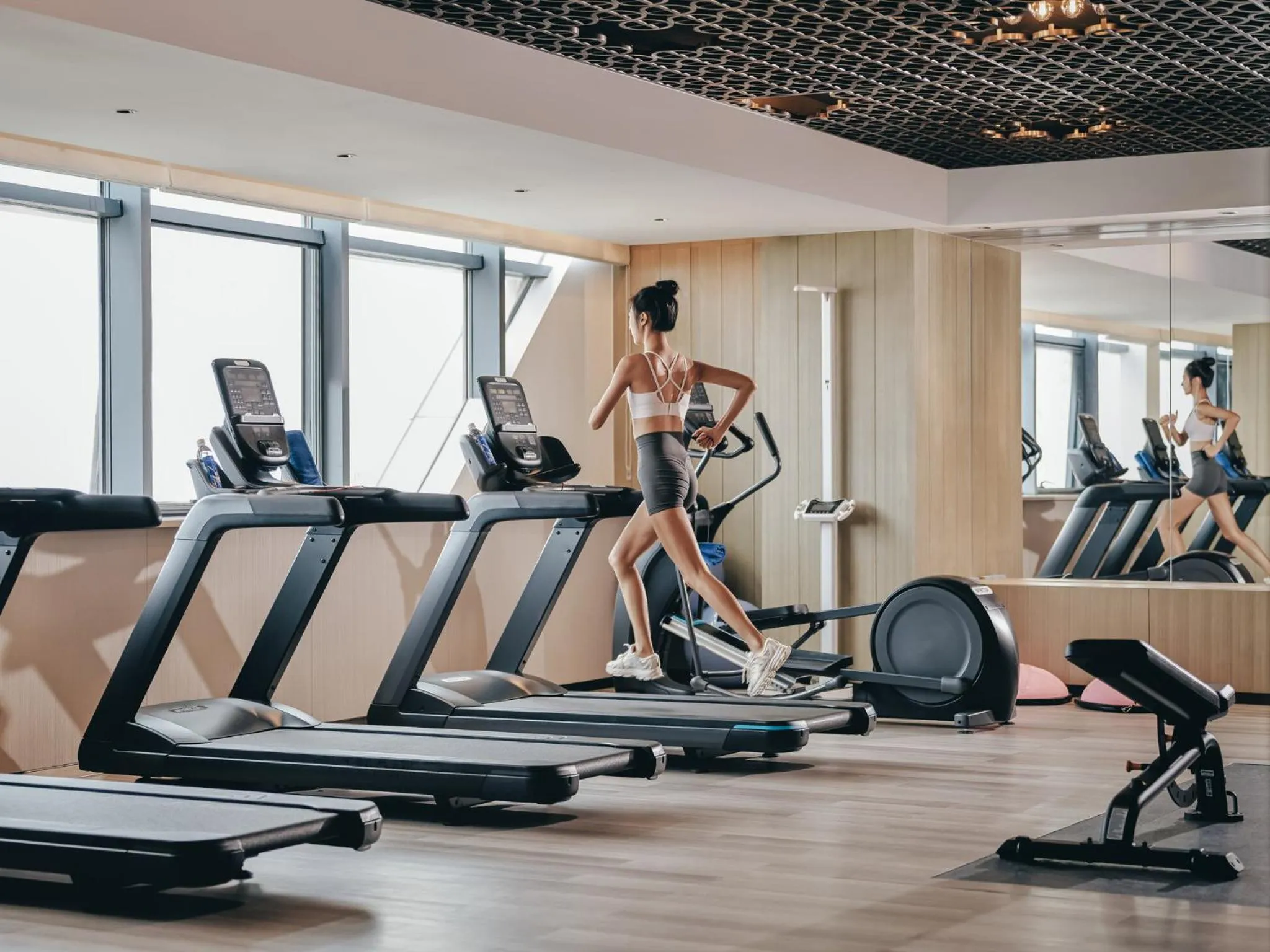 Fitness centre/facilities in Hotel Indigo Yantai Golden Coast by IHG