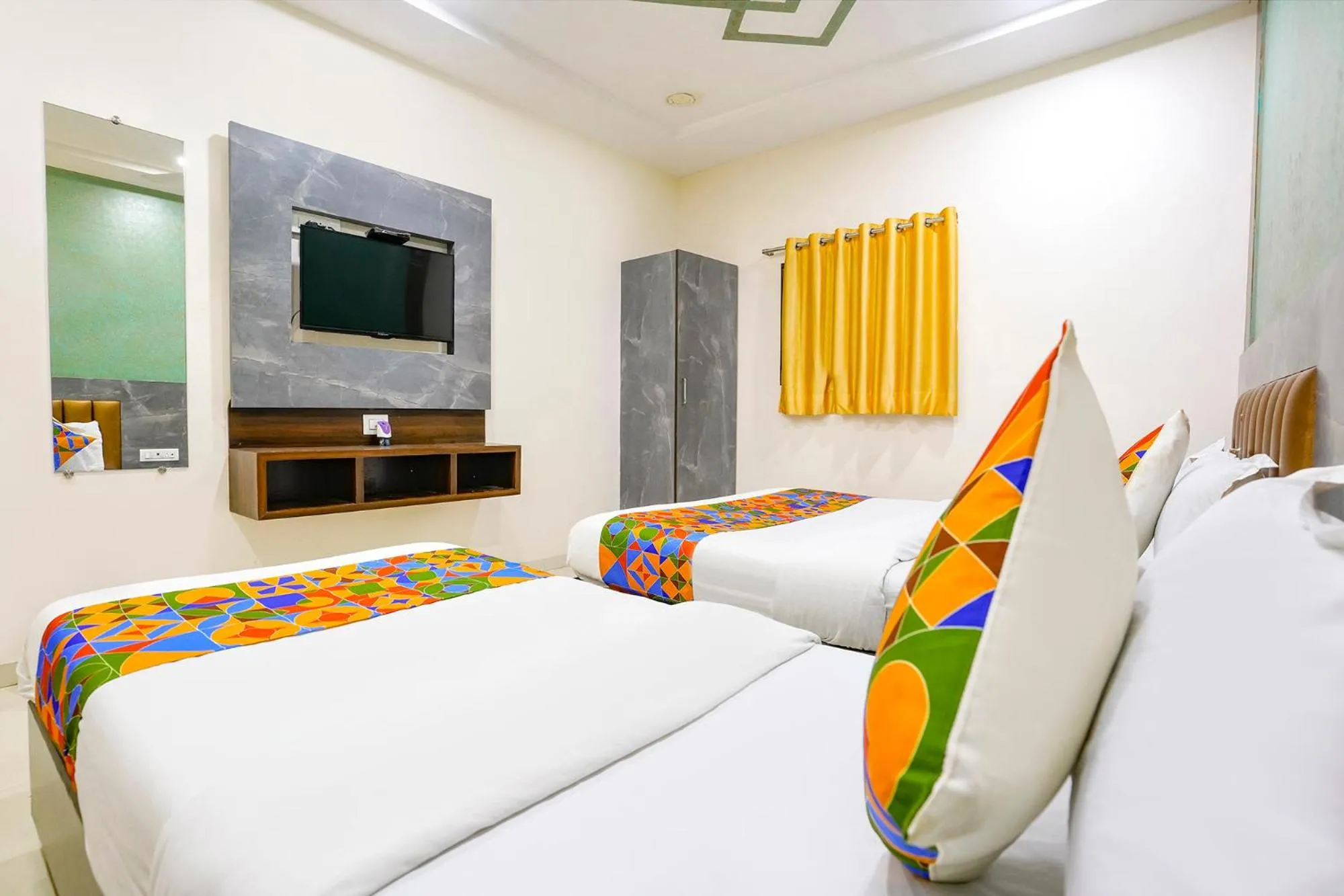 Bed in FabHotel BKC Anex