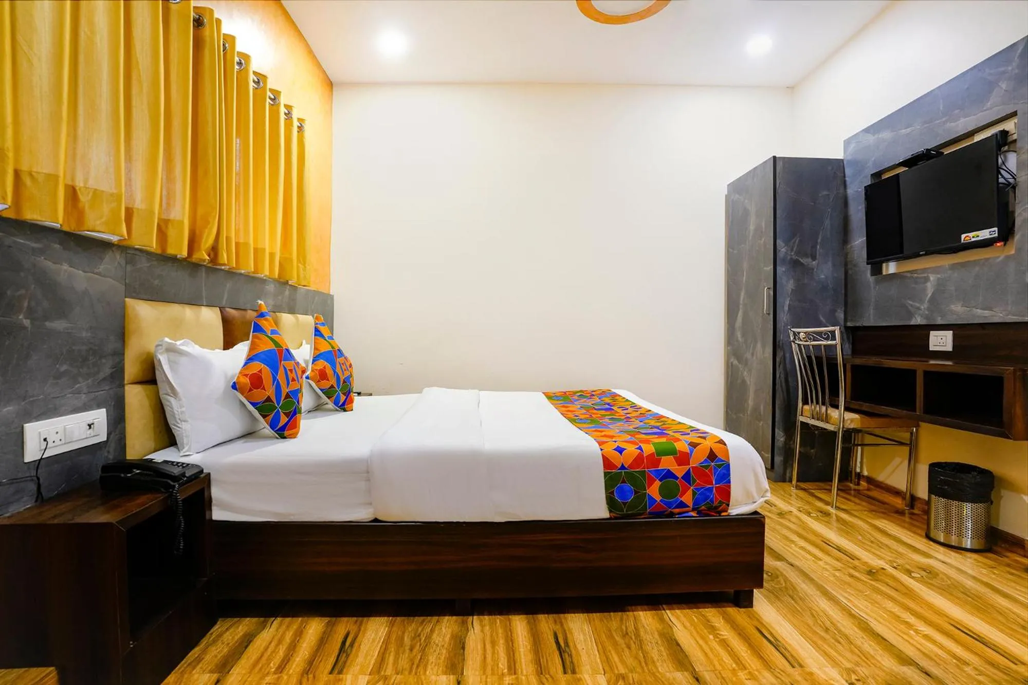 Bed in FabHotel BKC Anex