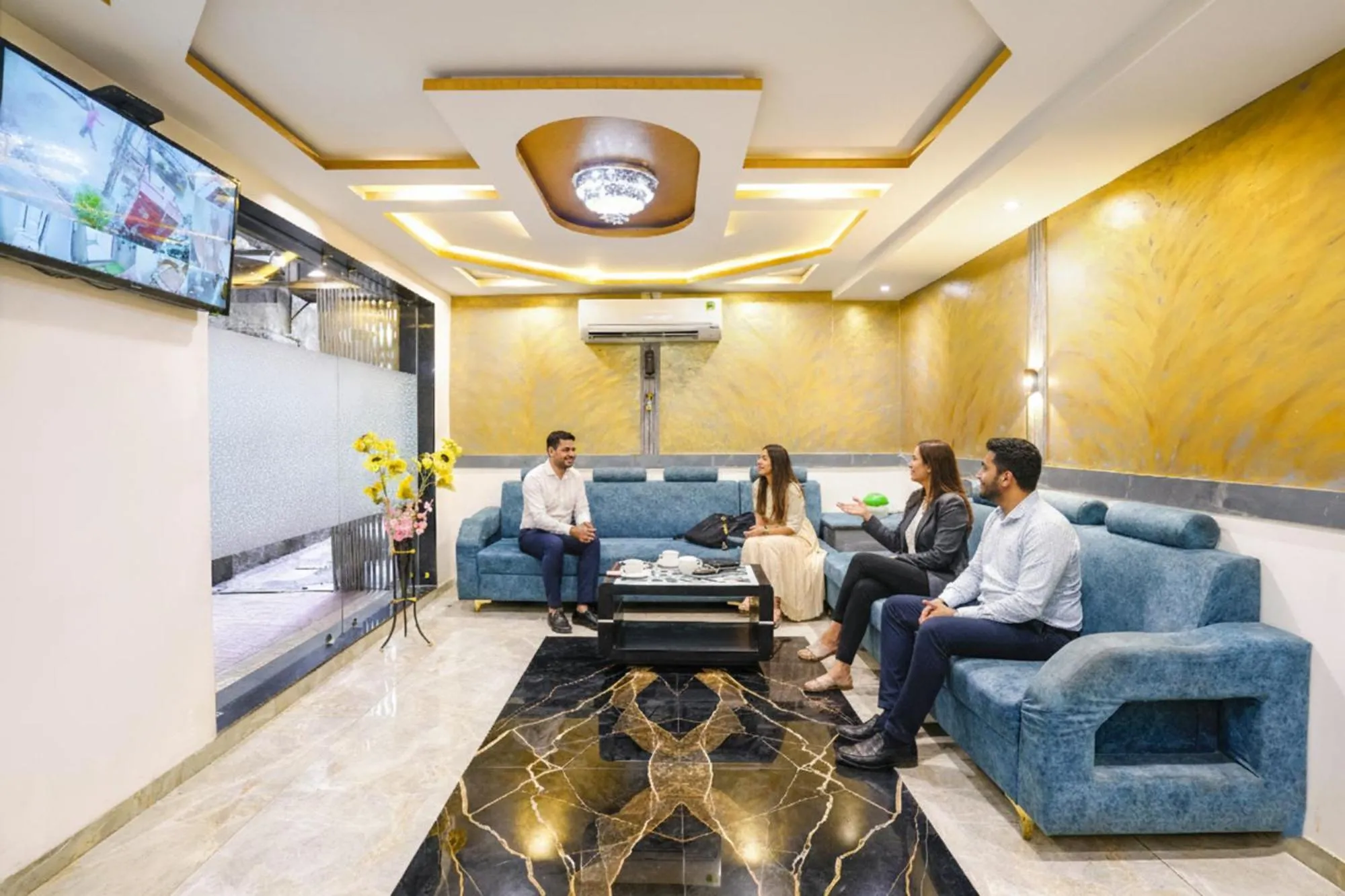 Seating area in FabHotel BKC Anex