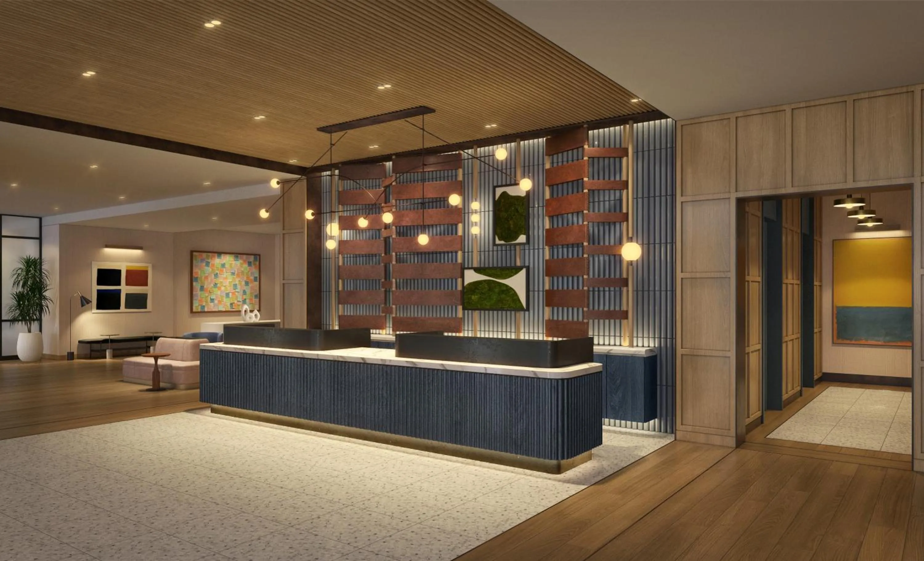 Seating area in Arlo Washington DC