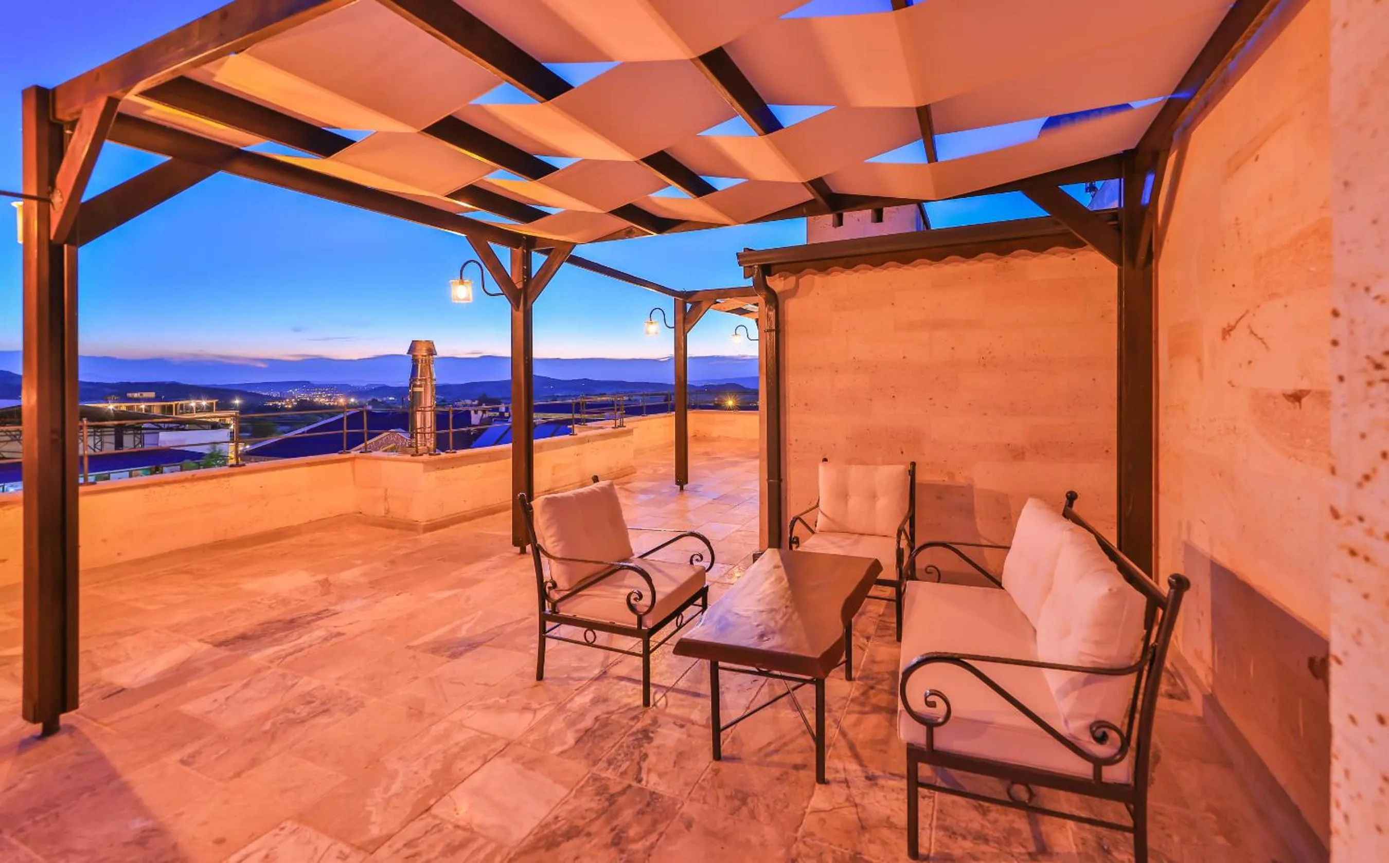 Patio in Noble Crown Stone House Cappadocia