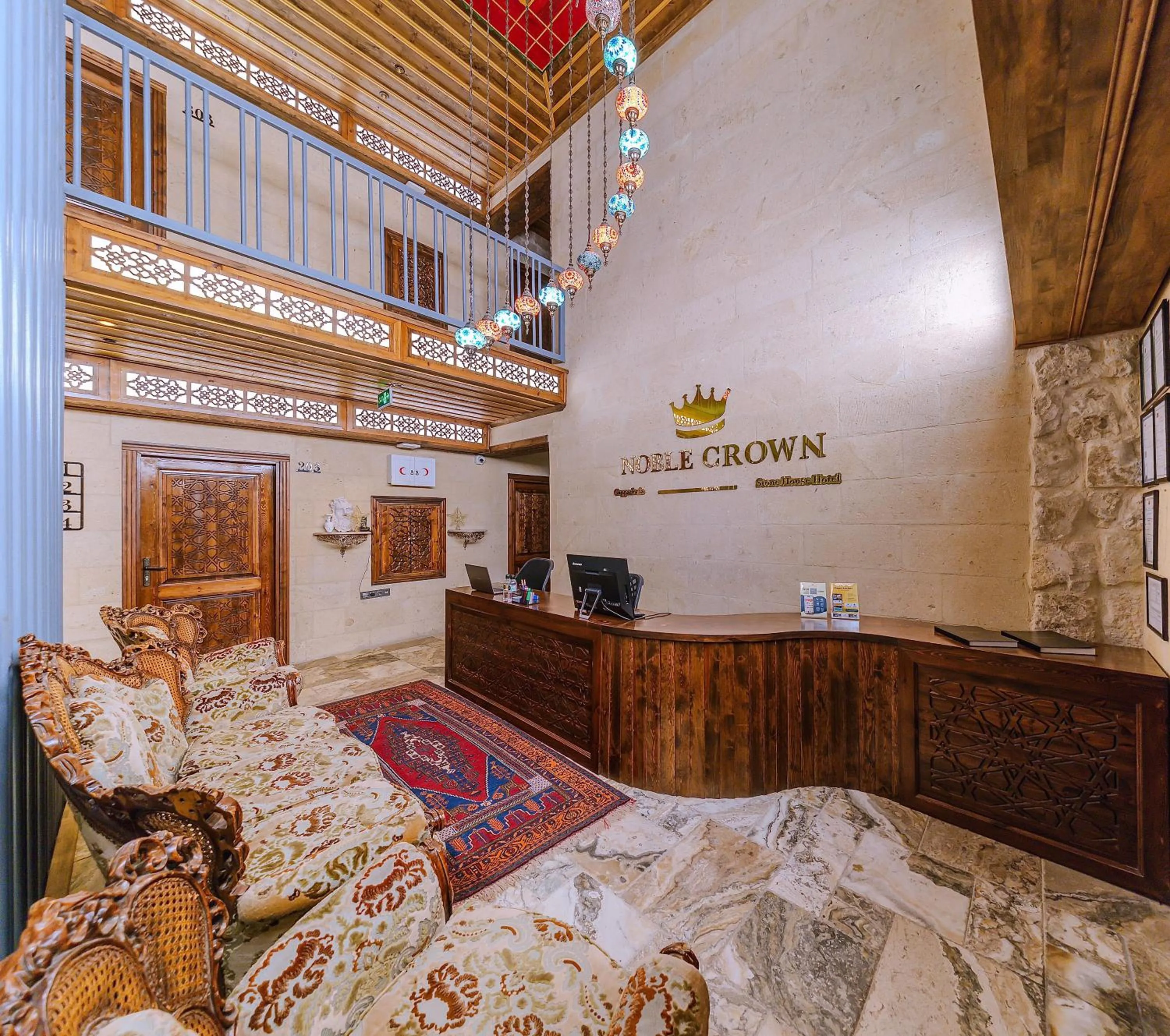 Lobby or reception, Bed in Noble Crown Stone House Cappadocia
