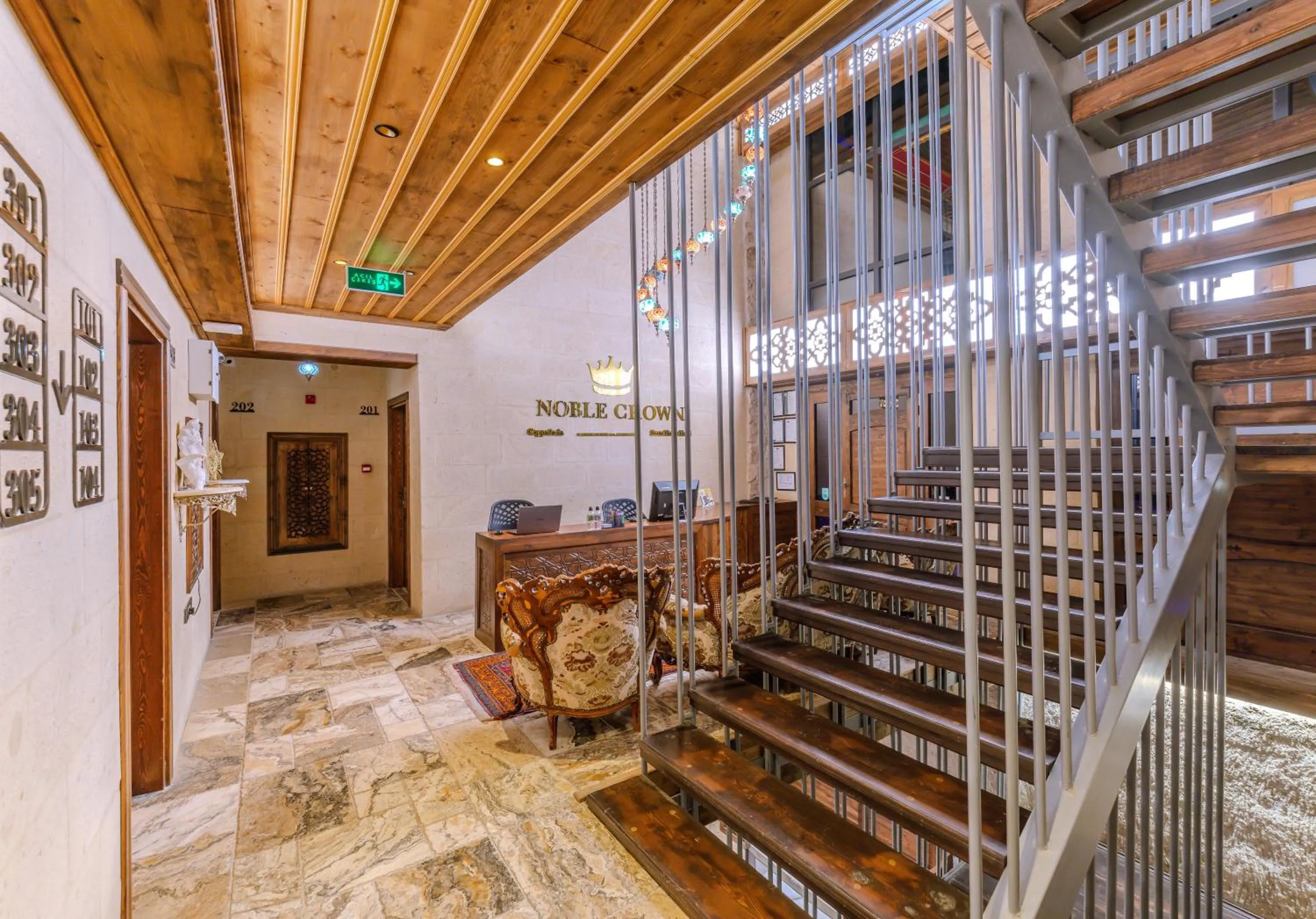 Lobby or reception in Noble Crown Stone House Cappadocia