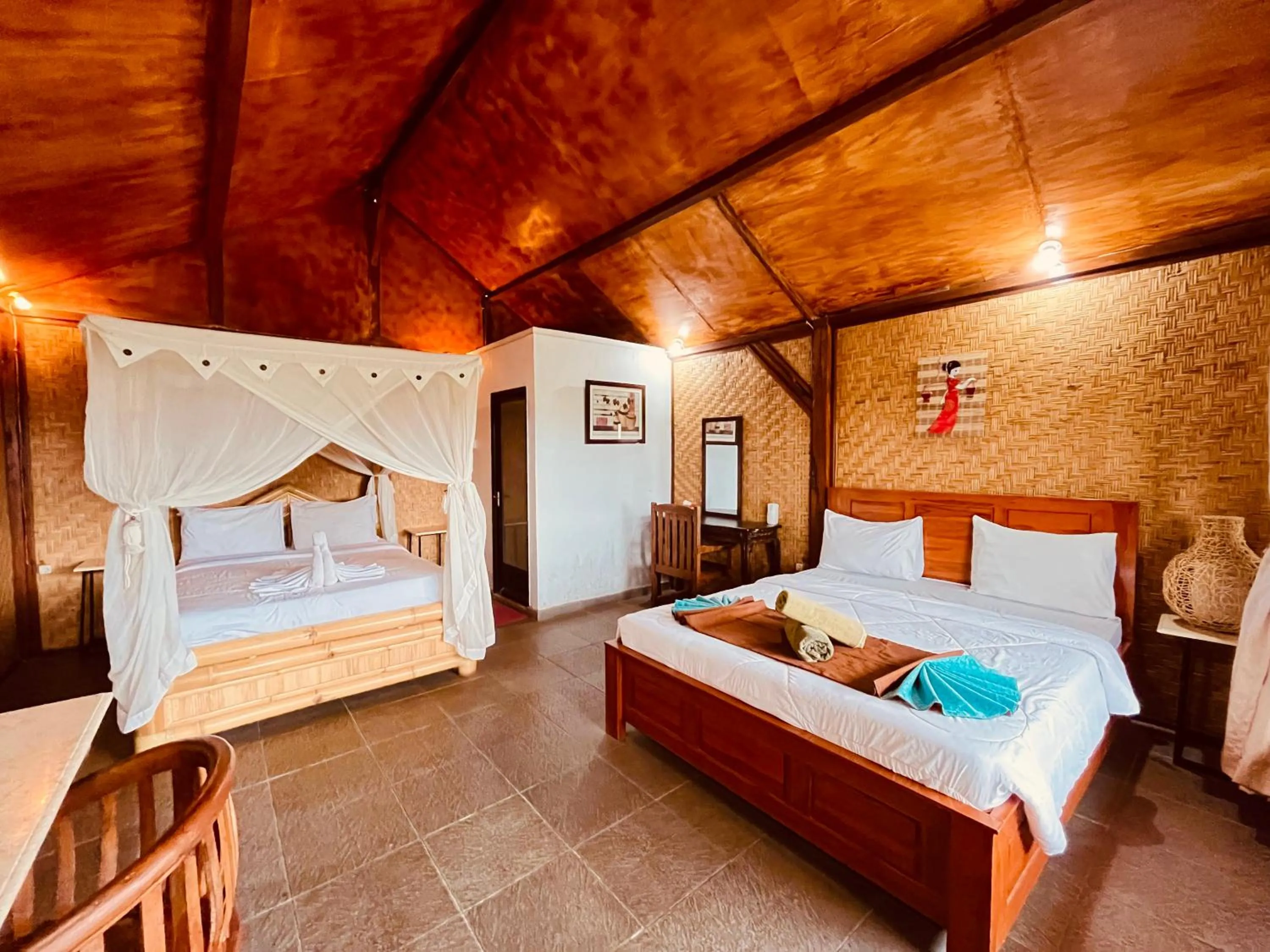 Bed in Villa Gajah Mas