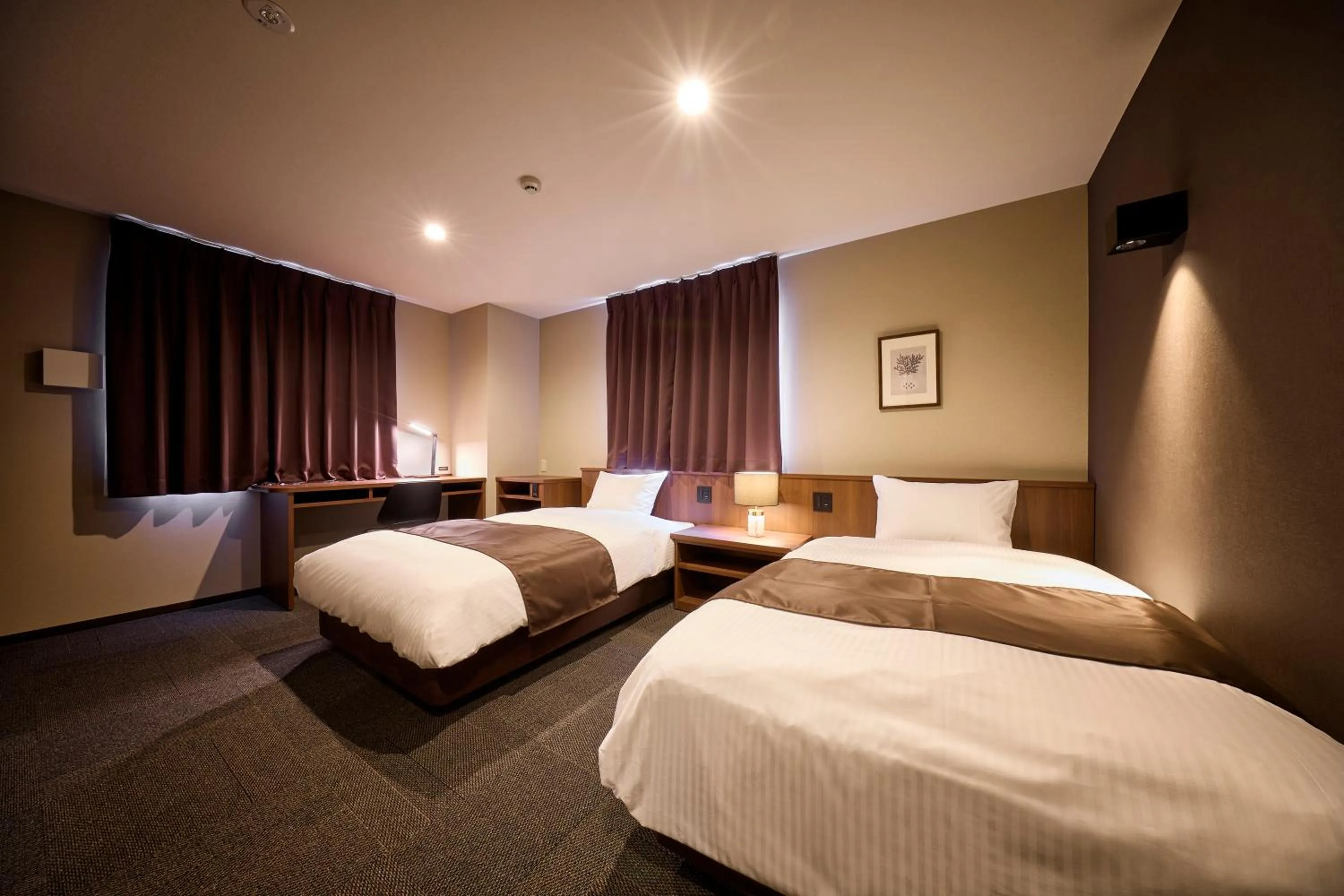 Bedroom, Bed in Sunnemu Hotel in Honjo