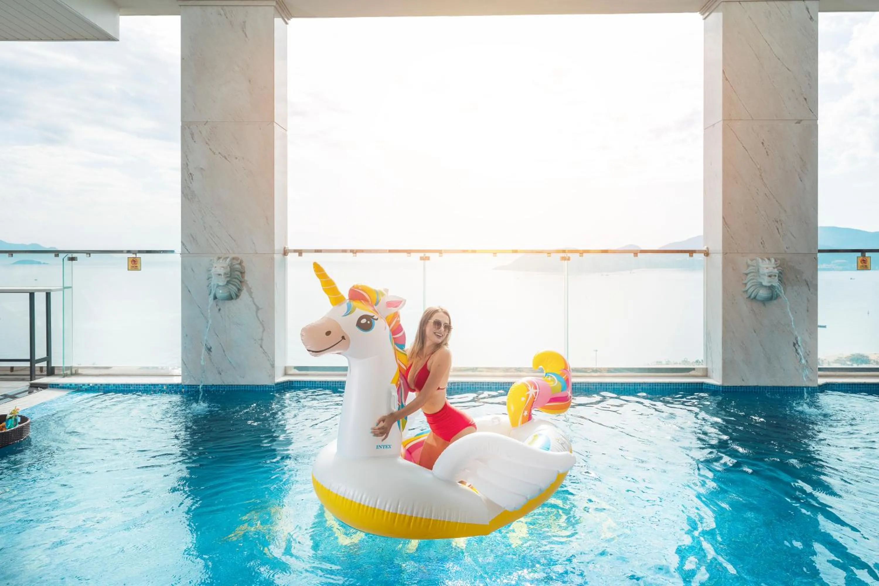 Pool view in Avari Hotel