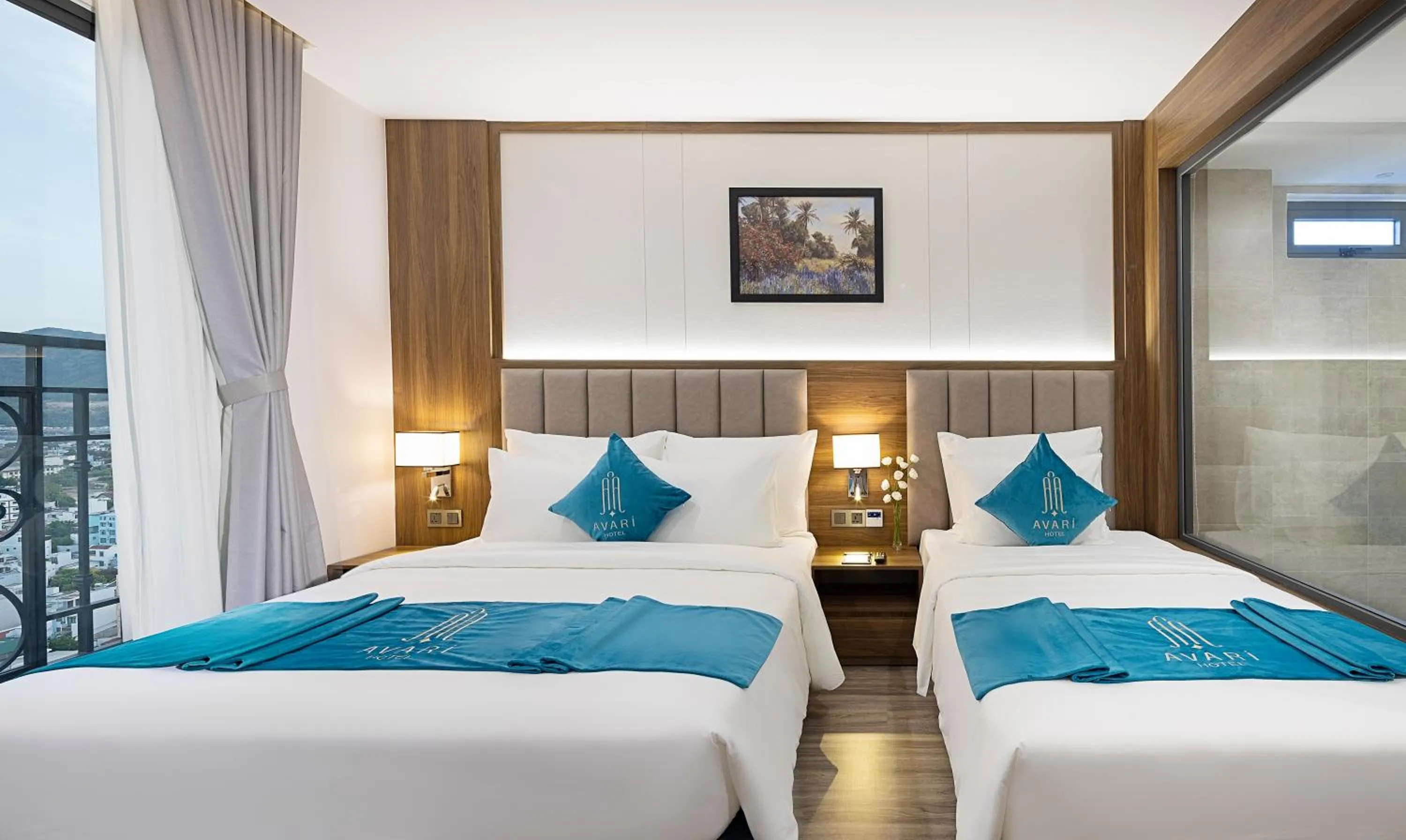 Bed in Avari Hotel