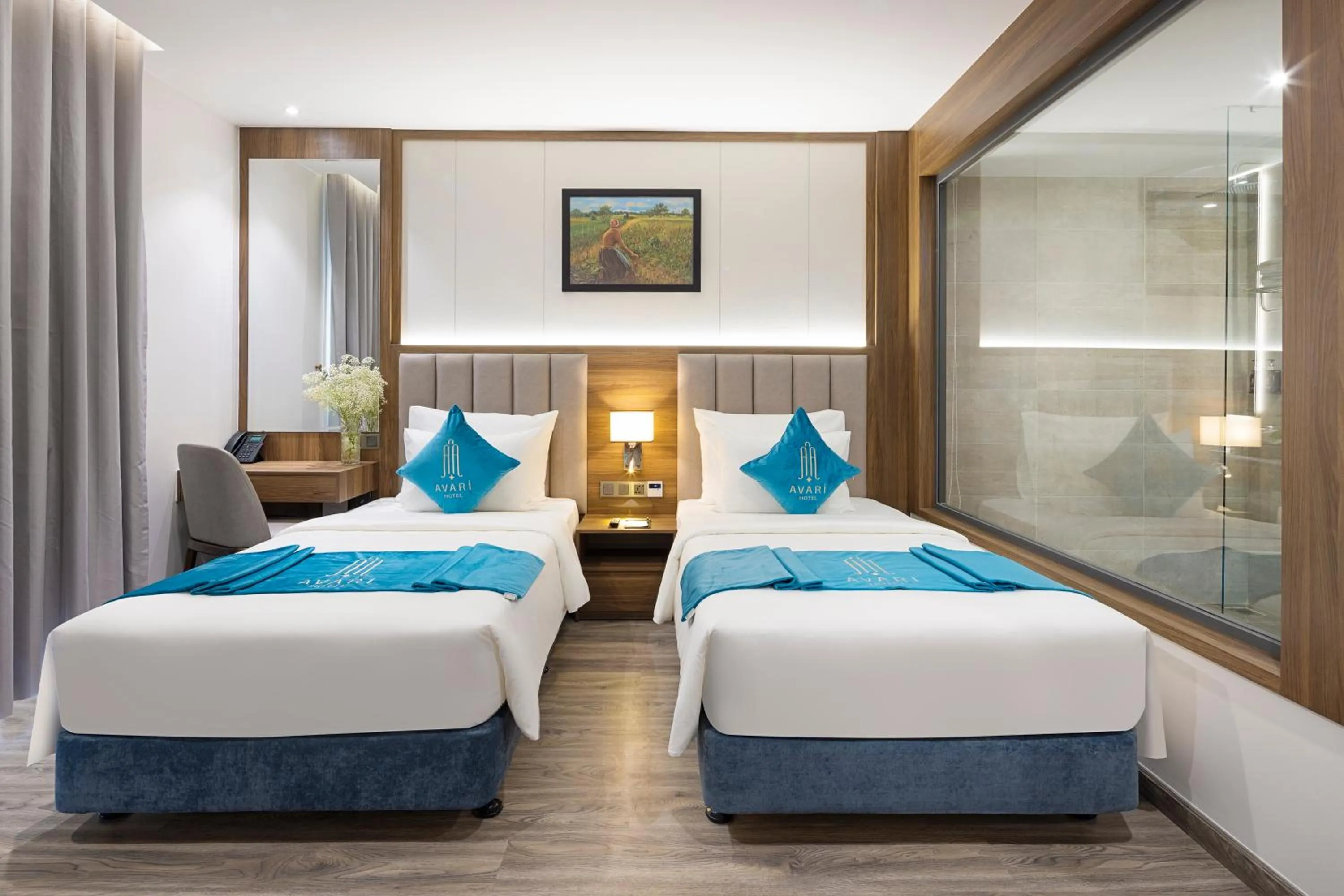 Bed in Avari Hotel
