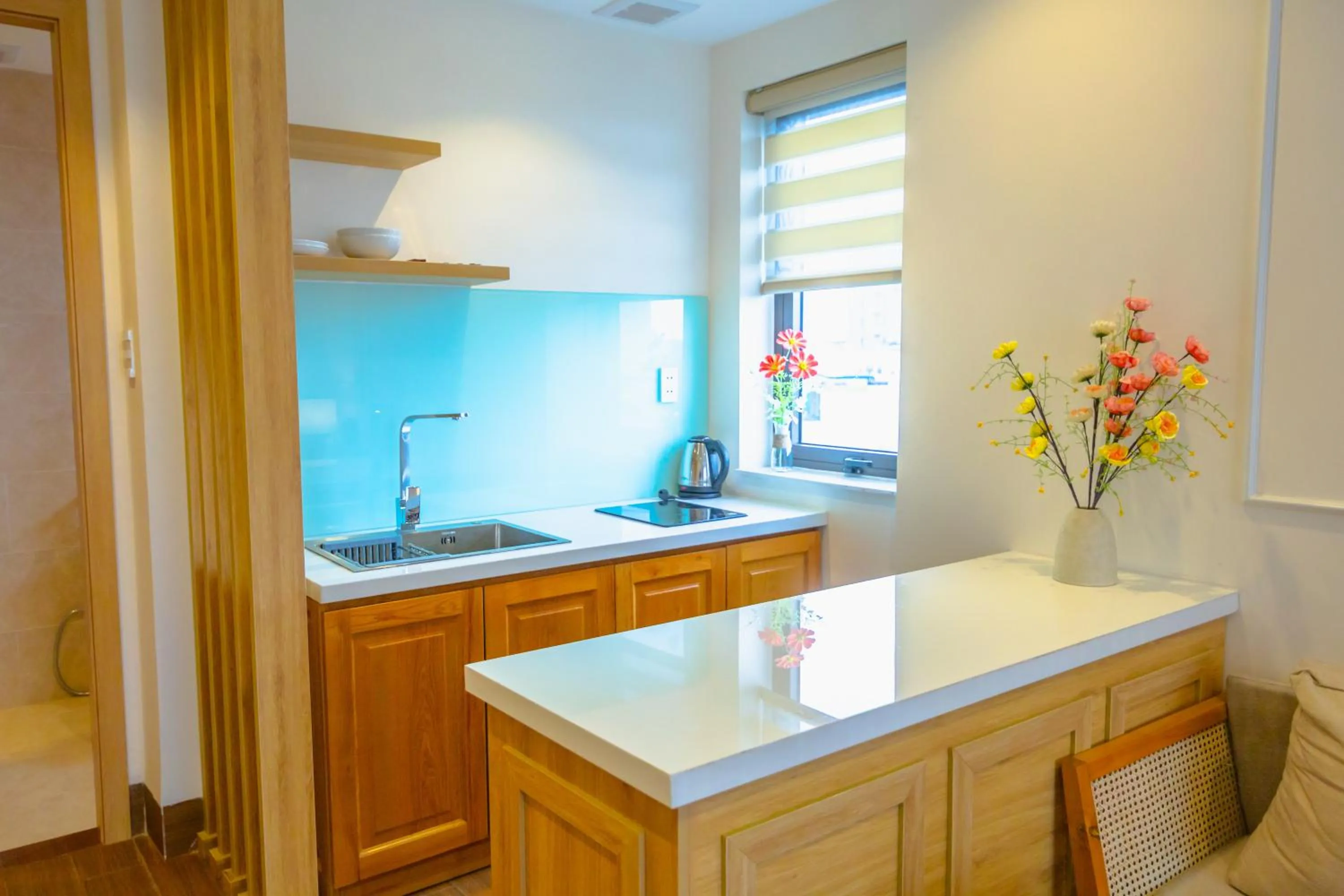 Kitchen or kitchenette in MiAn Hotel Danang - Infinity Pool