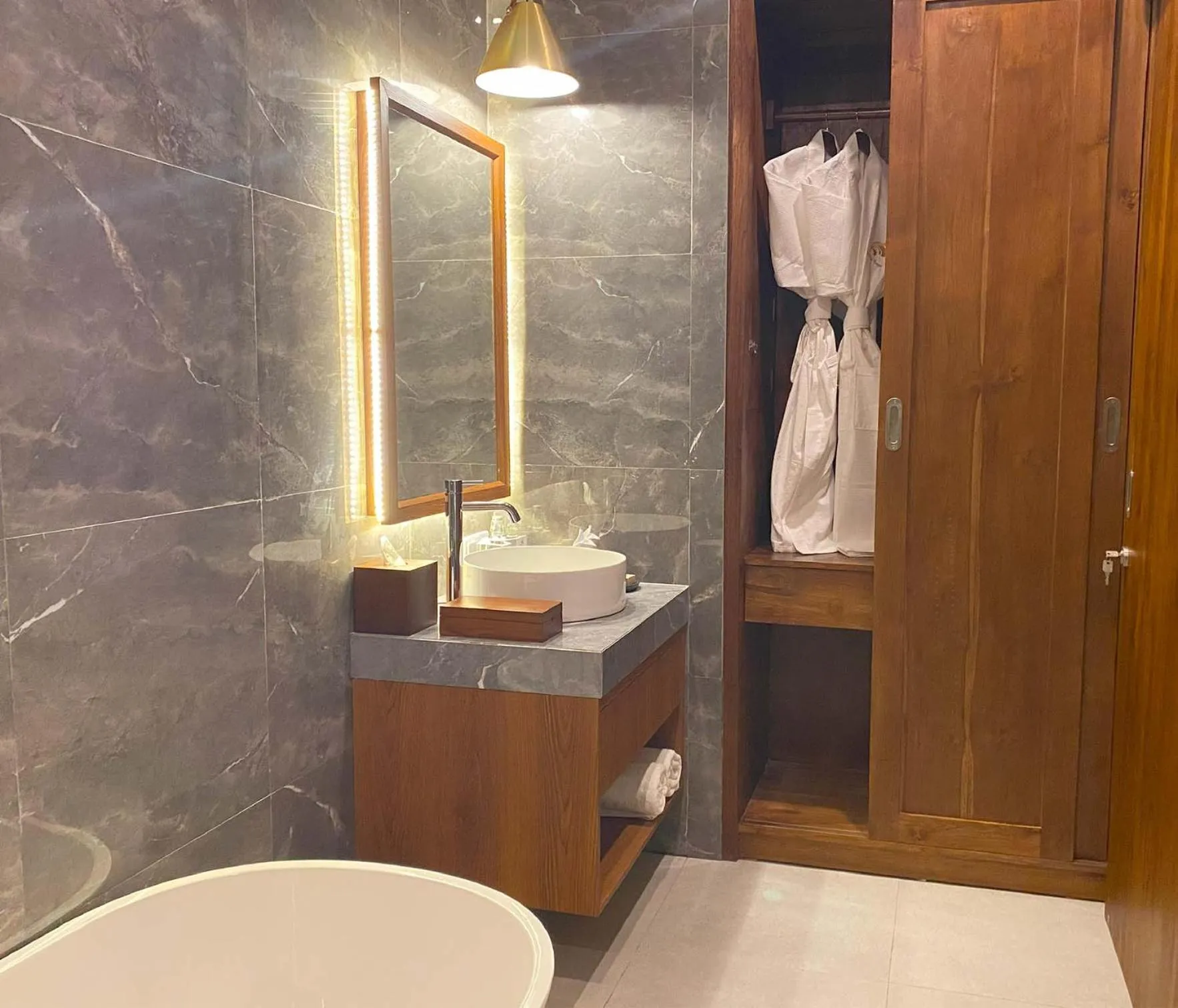 Bathroom in The Prime Canggu Bali by Kanaya Hospitality