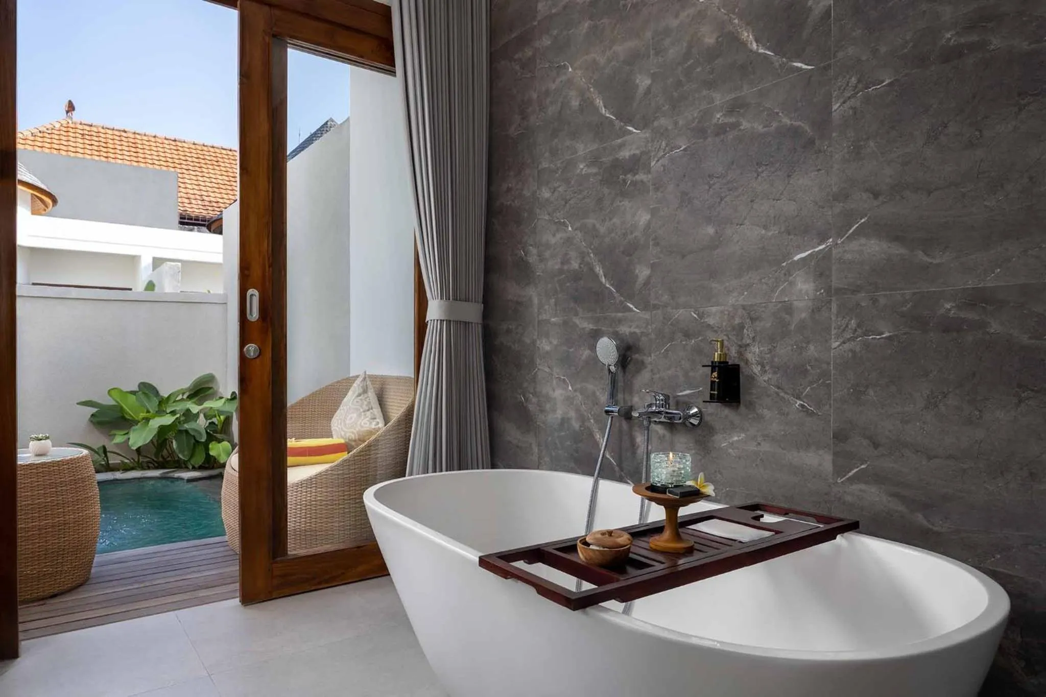 Bathroom in The Prime Canggu Bali by Kanaya Hospitality