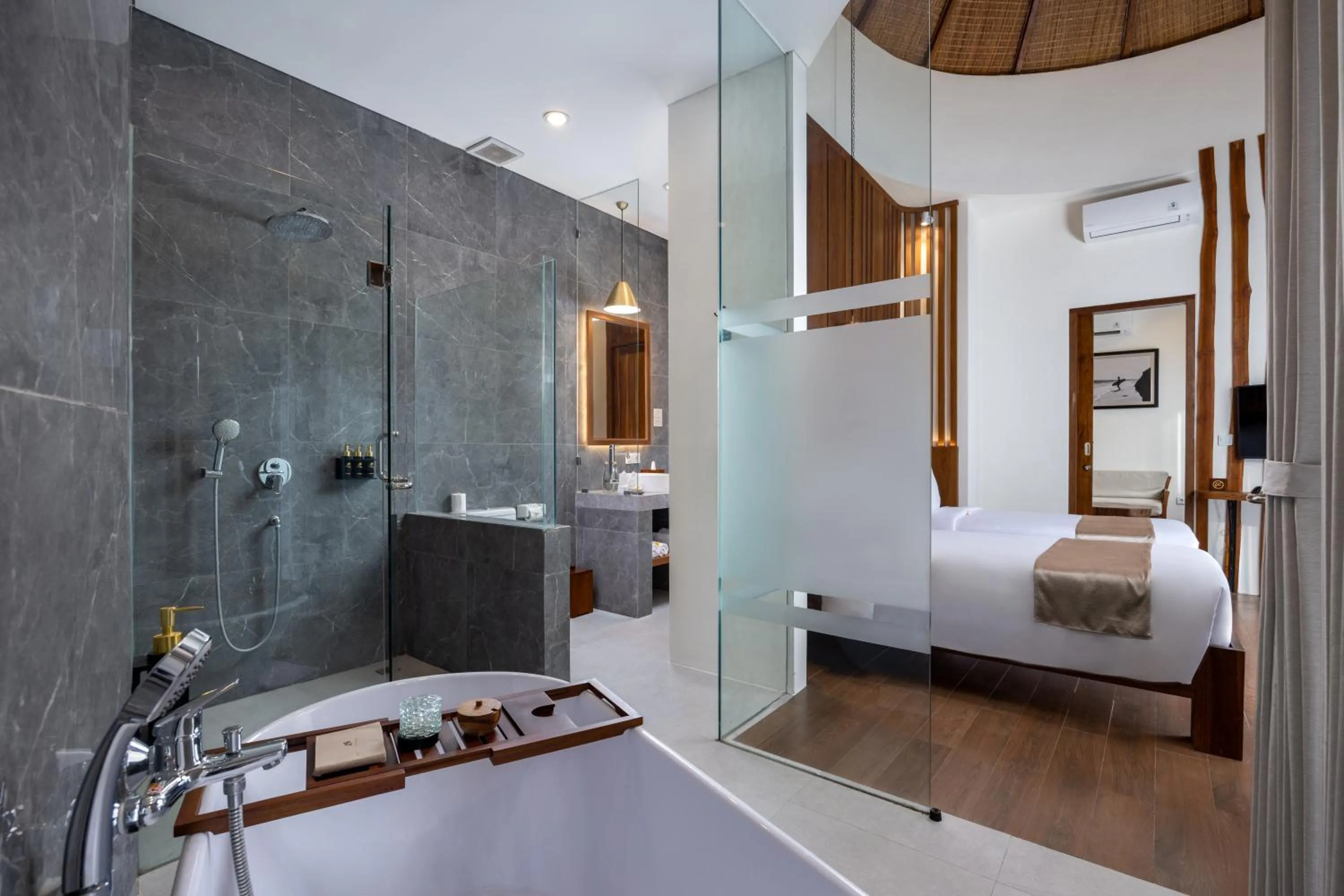Bathroom, Bed in The Prime Canggu Bali by Kanaya Hospitality